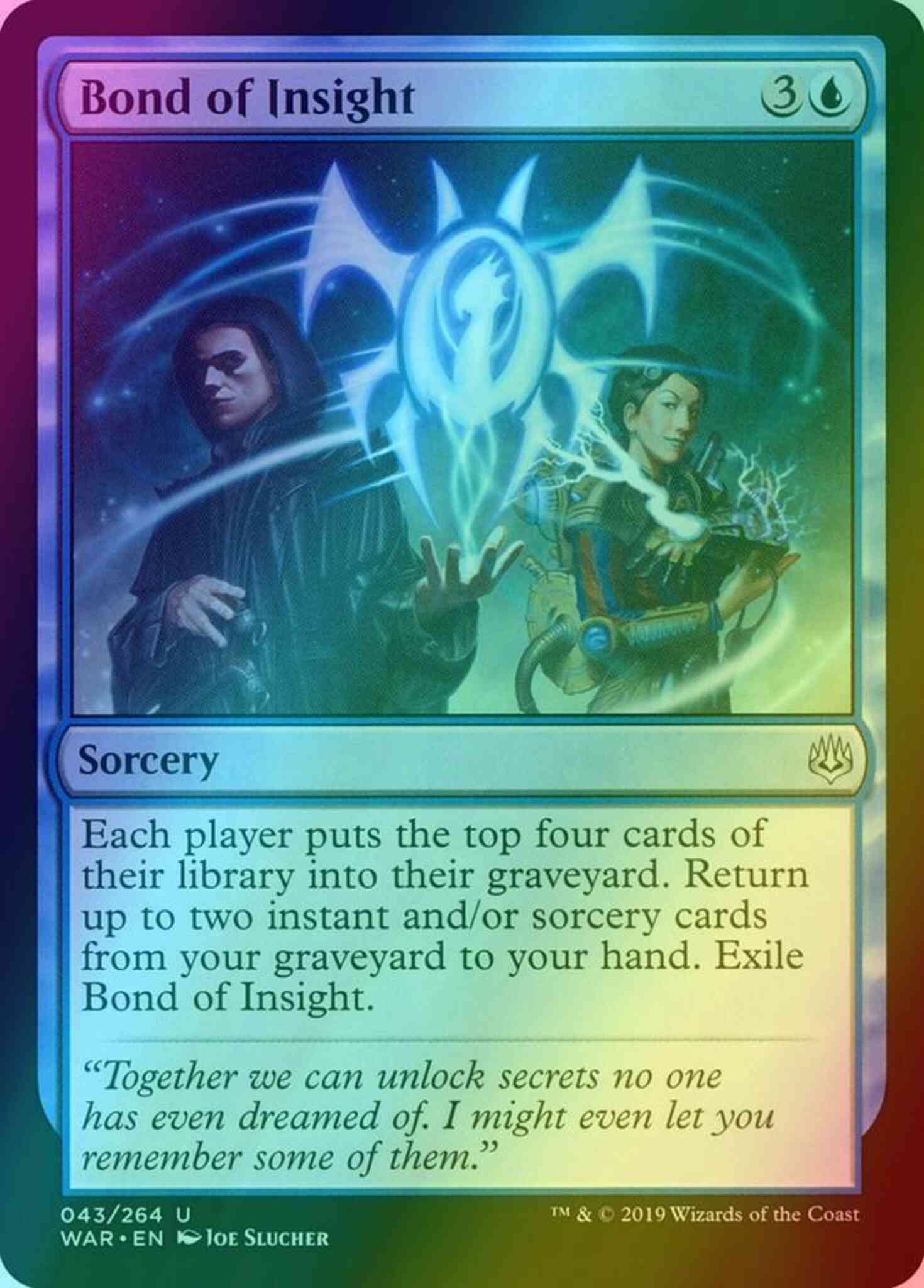 Magic Bond of Insight [43] [War of the Spark] [Foil]