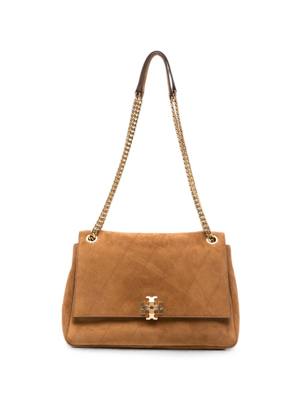 Tory Burch Kira Quilted Crossbody Bag – Calf Suede 100%
