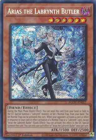 Yu-Gi-Oh! Arias the Labrynth Butler - AGOV-EN017 - Secret Rare - 1st Edition