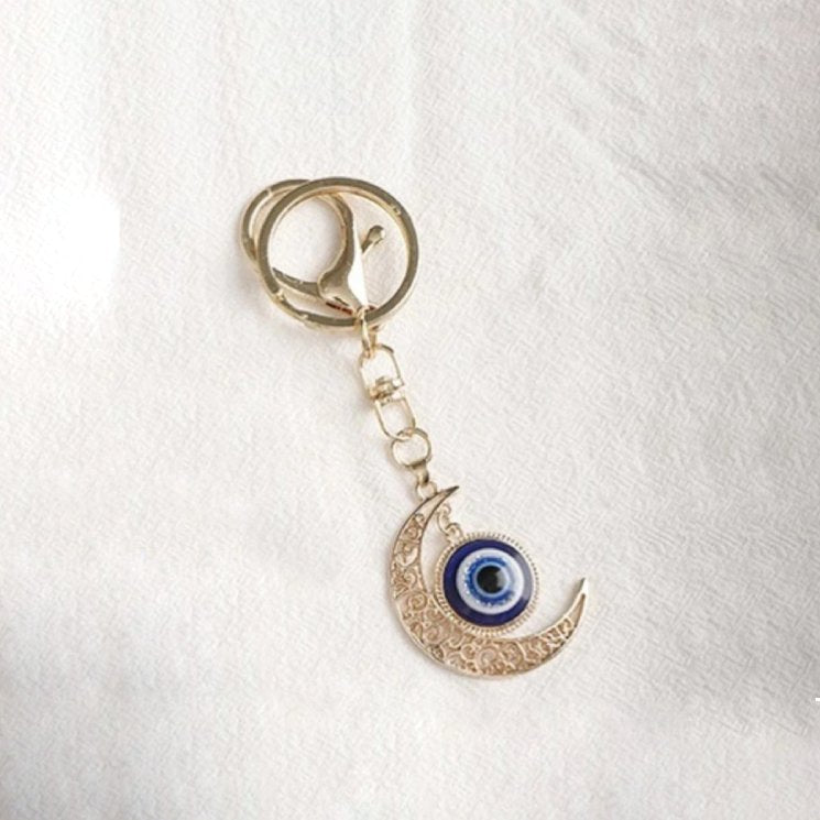 Peeperly Rhinestone Ocean Eyes Keychain - view 2