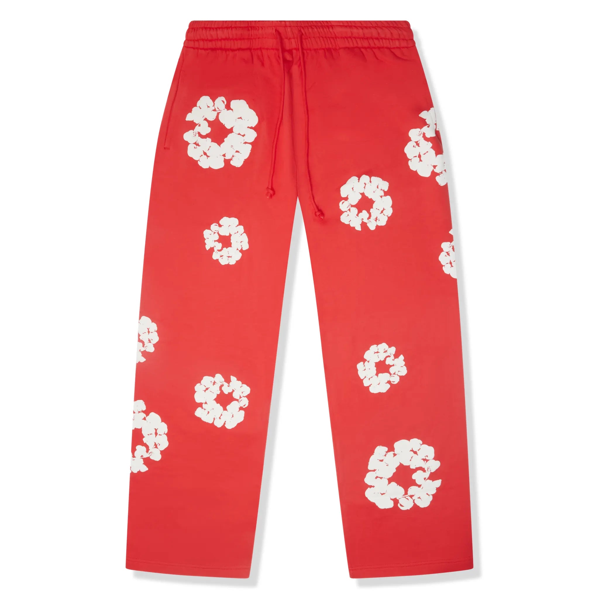 Denim Tears The Cotton Wreath Baggy Red Sweatpants