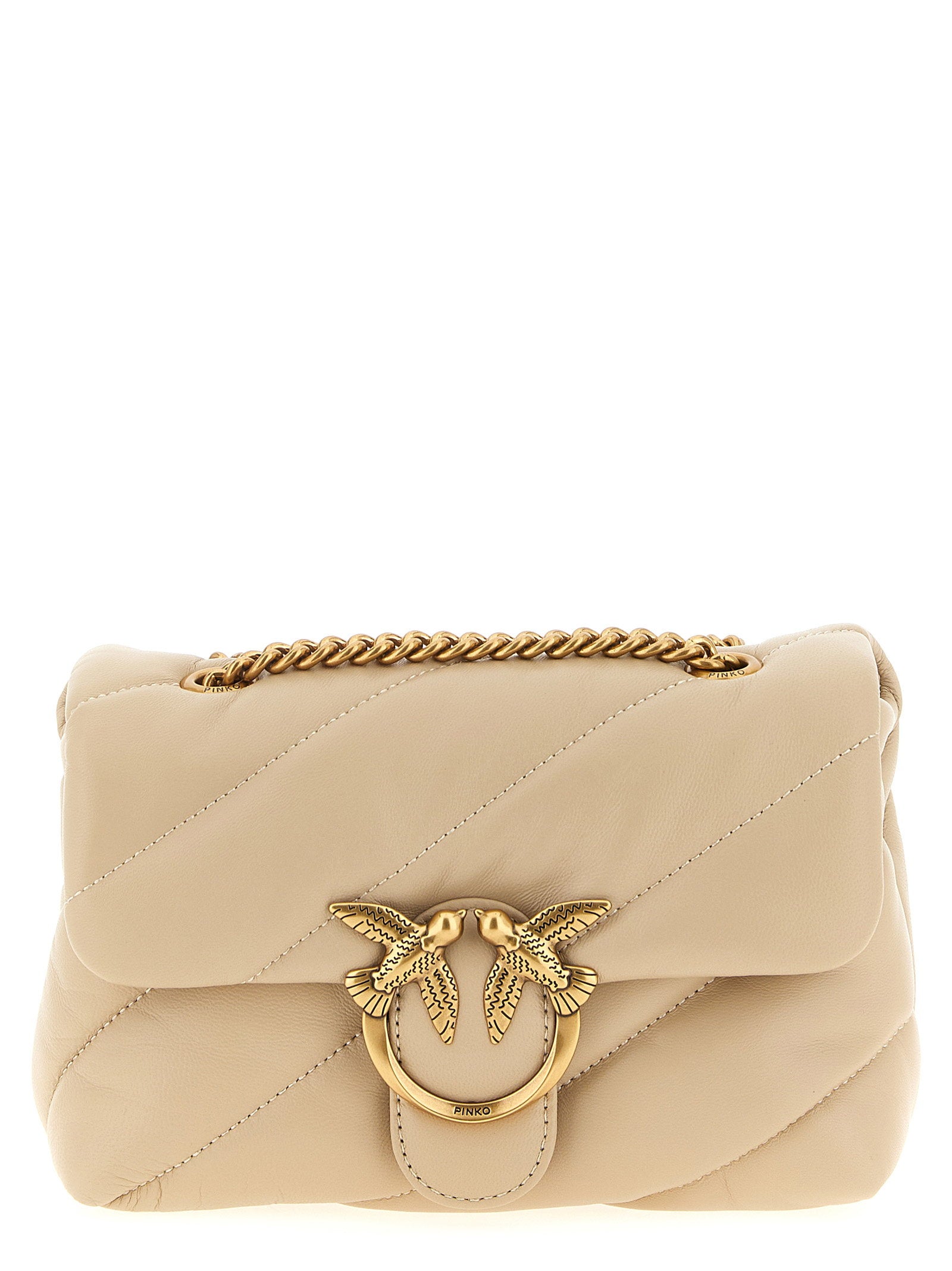 Pinko Mini Love Puff Crossbody Bag – 100% sheepskin