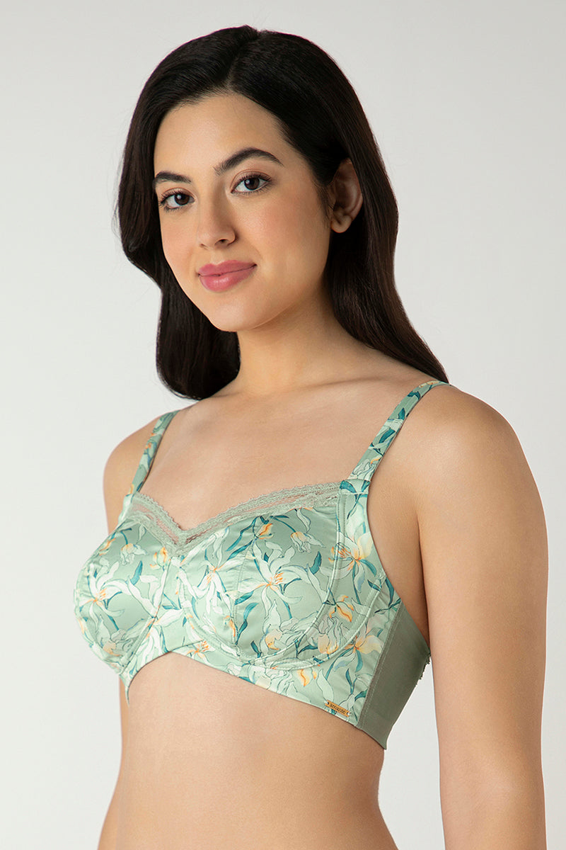 amante Demure Non-Padded Non-Wired Contour Bra - Tulip Harmony Print - view 2