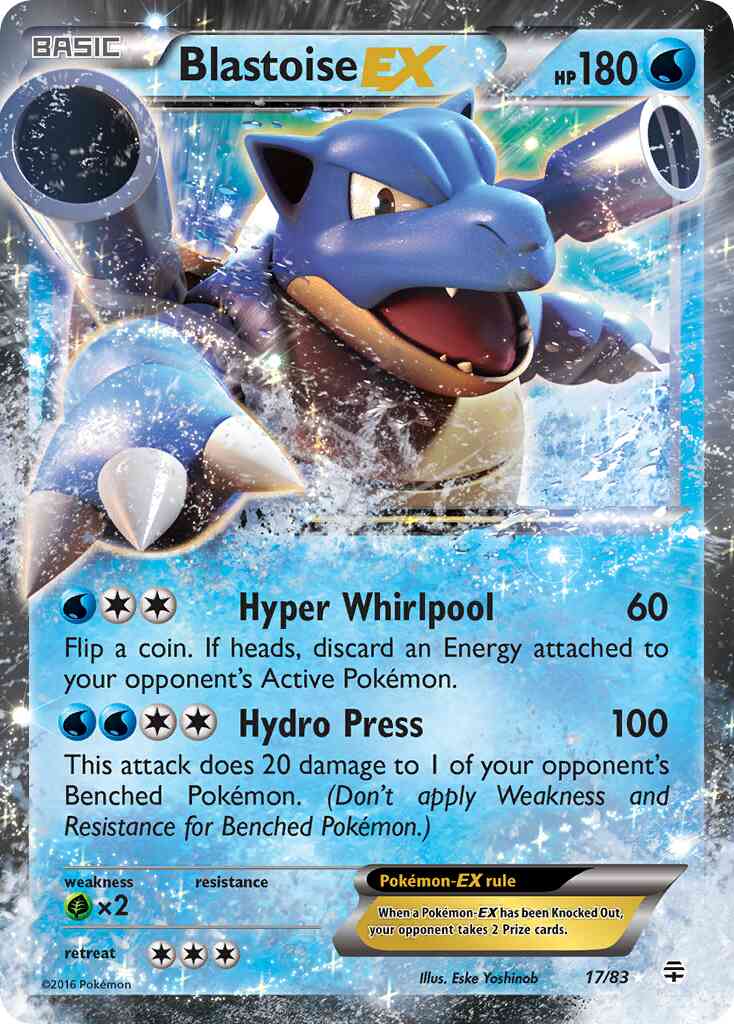 Pokémon Blastoise-EX - 17/83 - Rare Holo EX [g1-17] [Ultra]