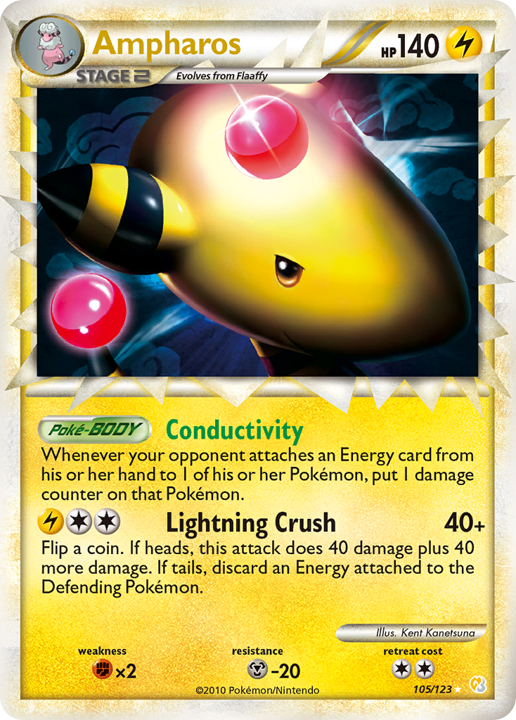 Rare prime hgss1-105 – Pokémon Ampharos - 105/123 - Rare Prime [hgss1-105] [Ultra] - Ampharos - 105/123 - Rare Prime