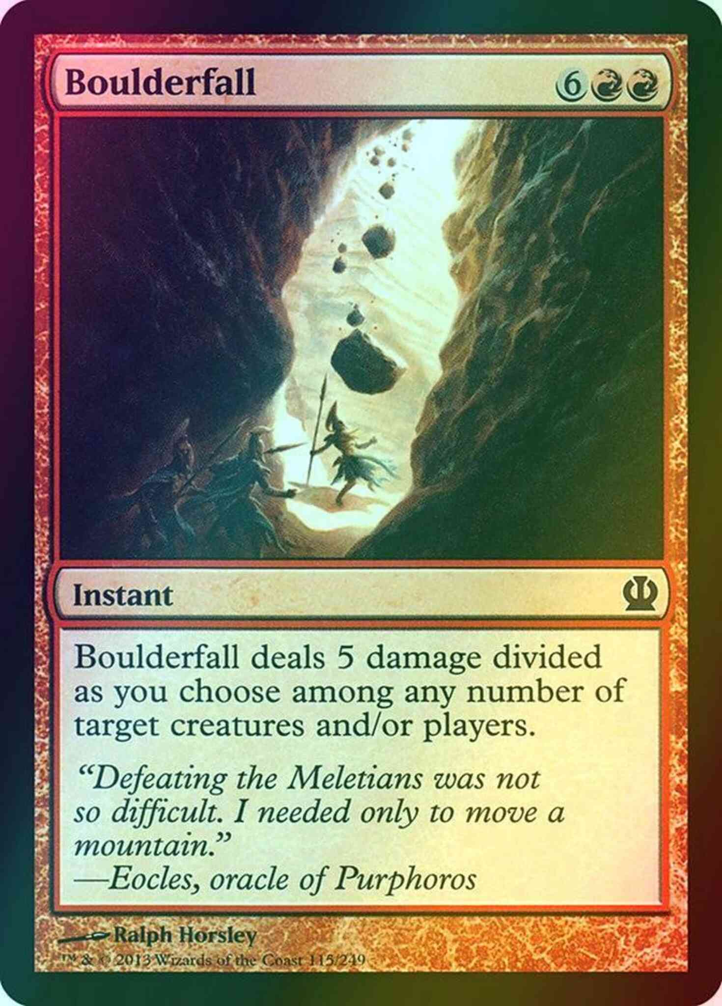 Boulderfall 115 theros – Magic Boulderfall [115] [Theros] [Foil]