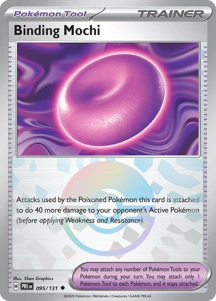 Uncommon sv085-095 reverse – Pokémon Binding Mochi - Poké Ball Pattern - 095/131 - Uncommon [sv085-095] [Reverse Holo]