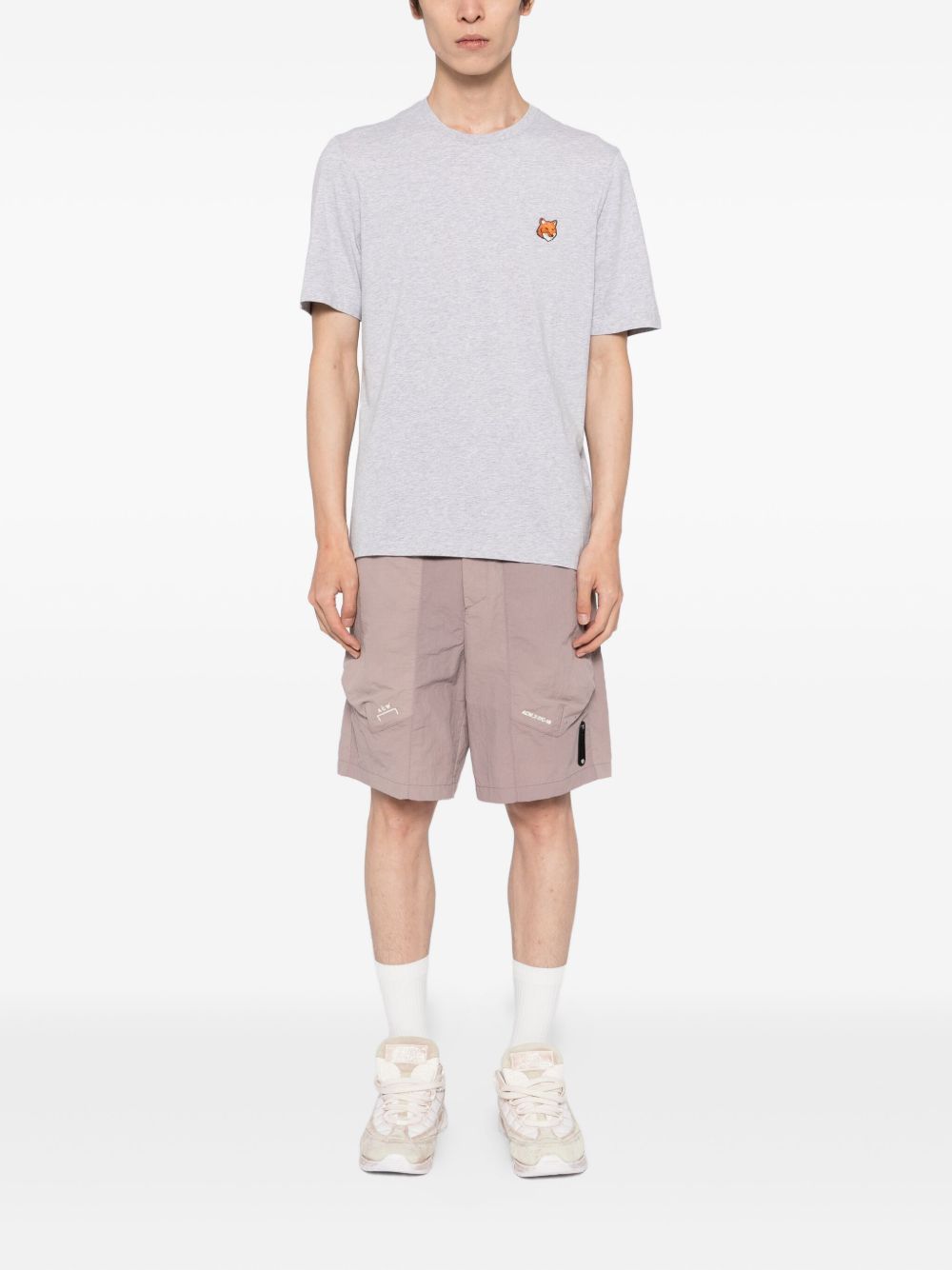 Maison Kitsuné Embroidered-logo patch T-shirt - view 2