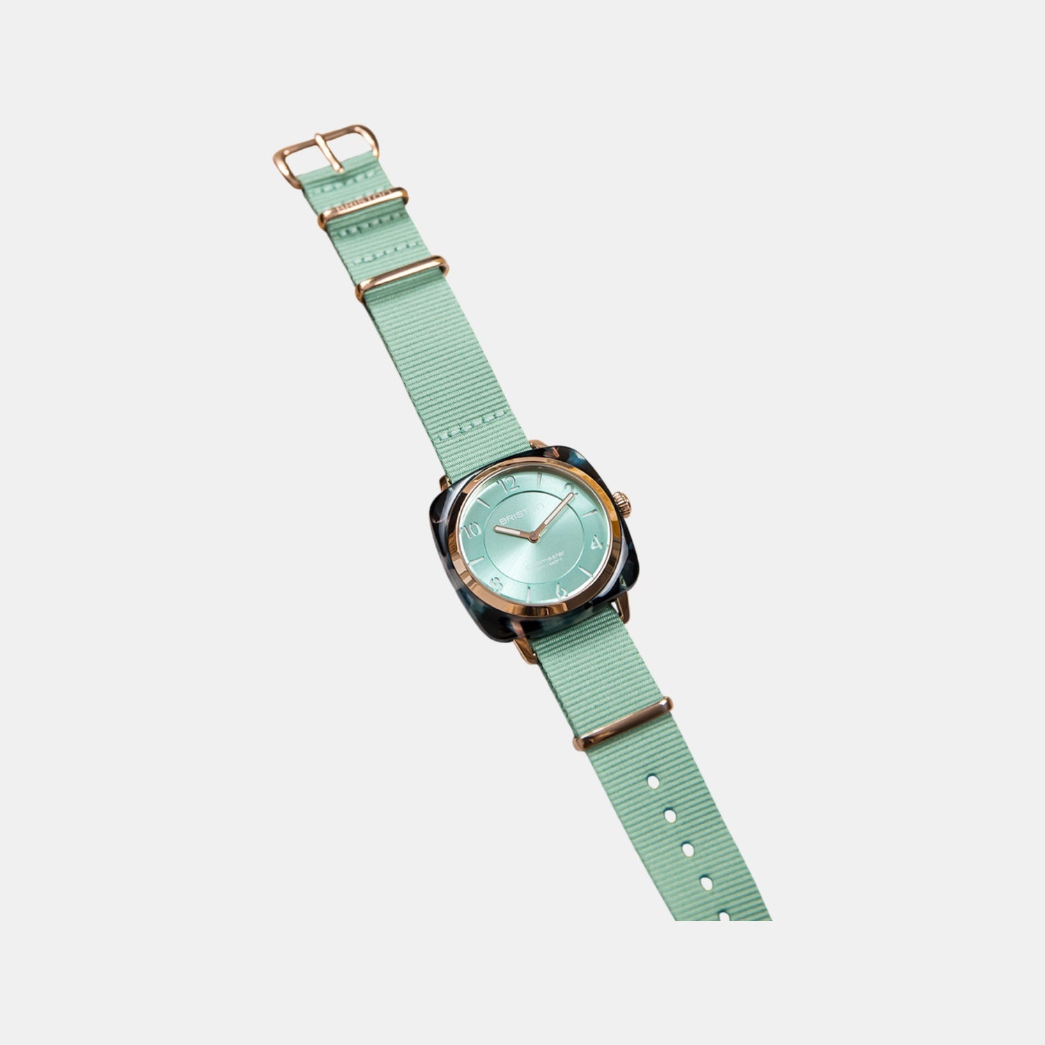 Briston Clubmaster Chic Women Quartz Green Water Dial Analog Nato Watch 21536.PRA.UGW.29.NGW - view 3
