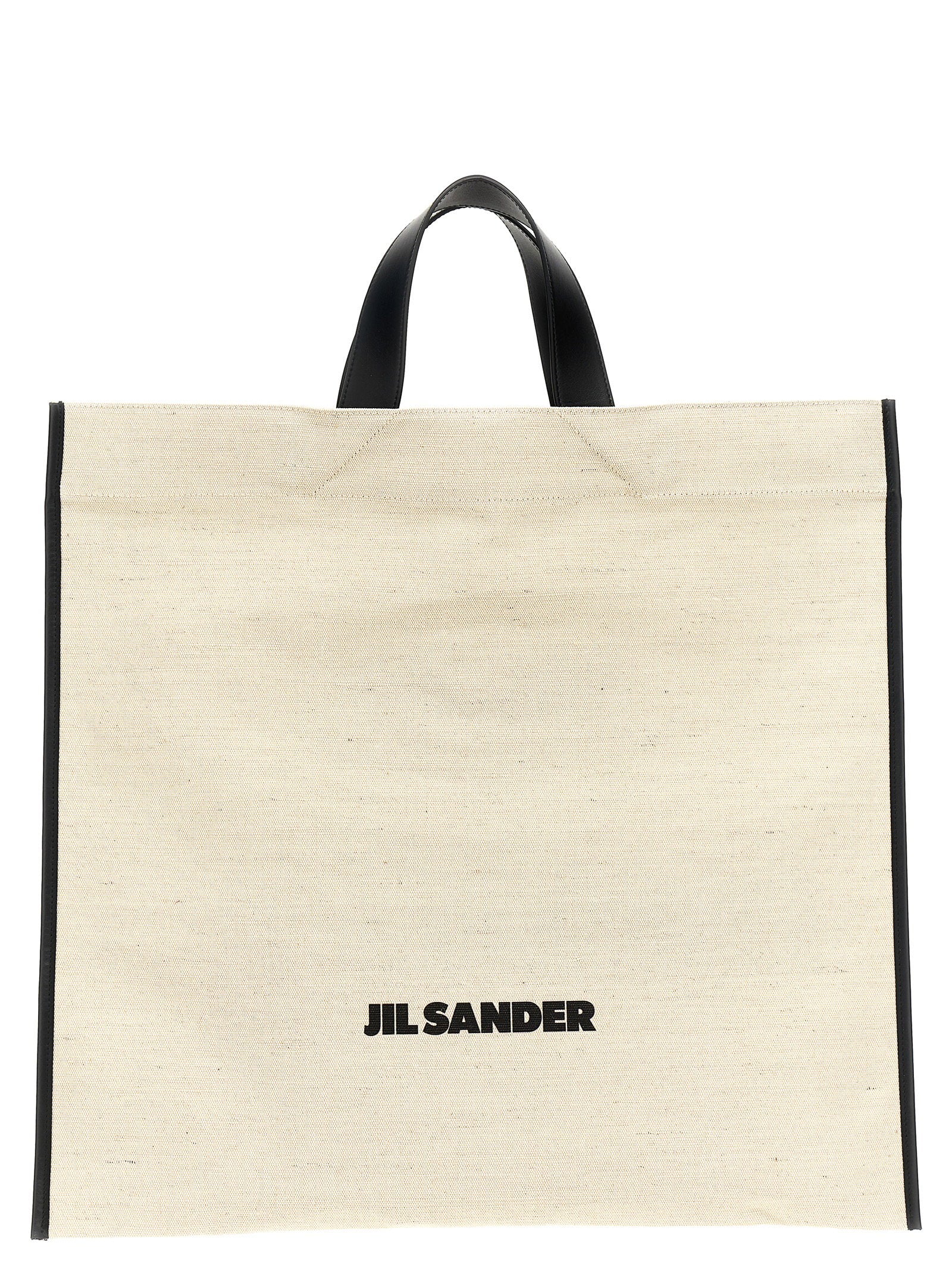 Jil Sander Border Book Tote Square Shopping Bag