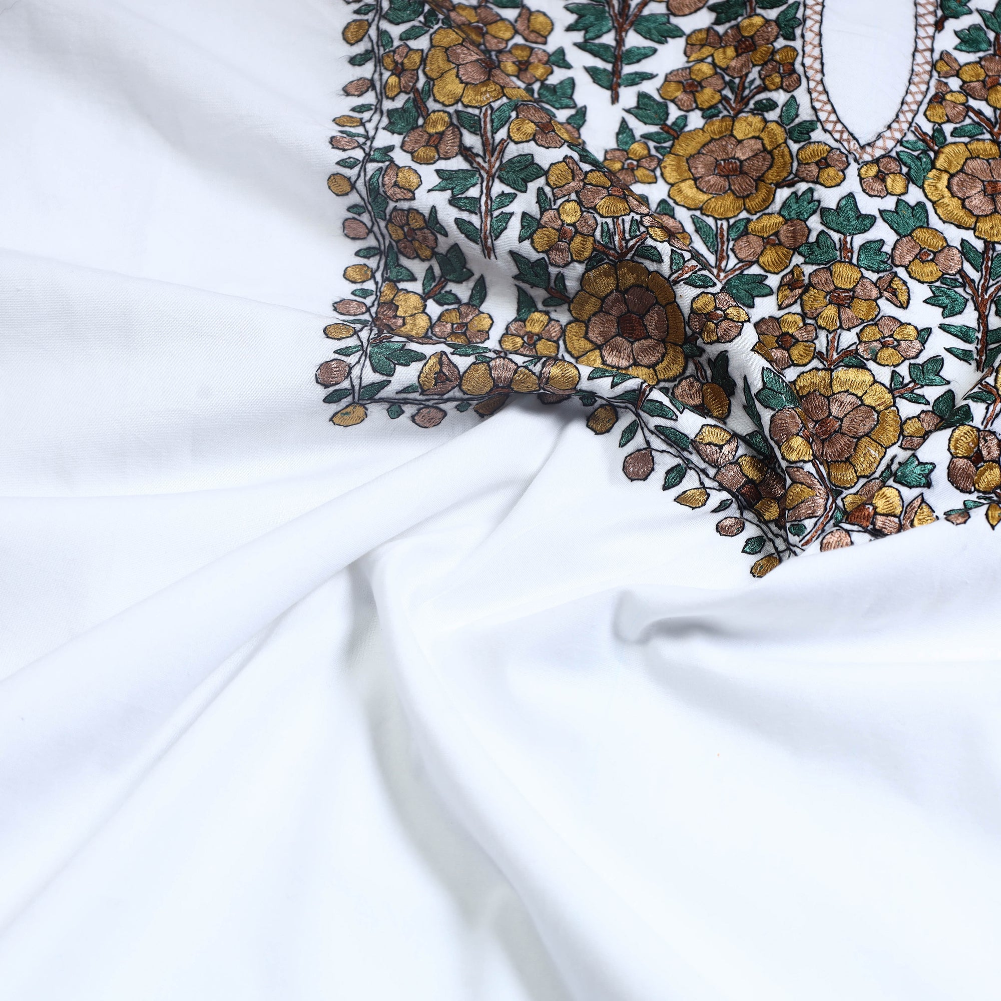 ITOKRI CRAFTS INITIATIVE 2pc Kashida Hand Embroidery Cotton Dress Material 58 - view 2