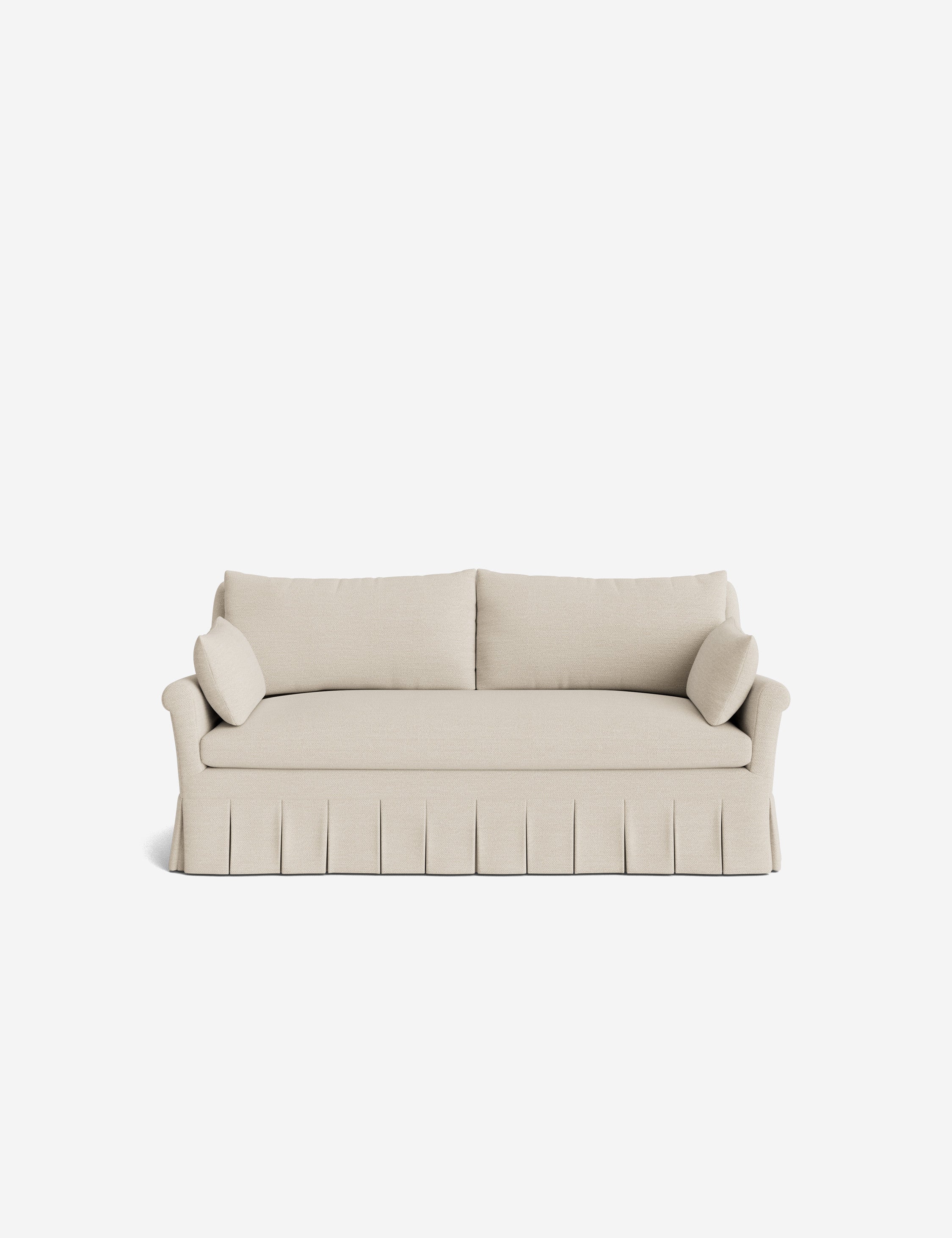Lulu and Georgia Portola Rolled Arm Pleated Sofa - view 103