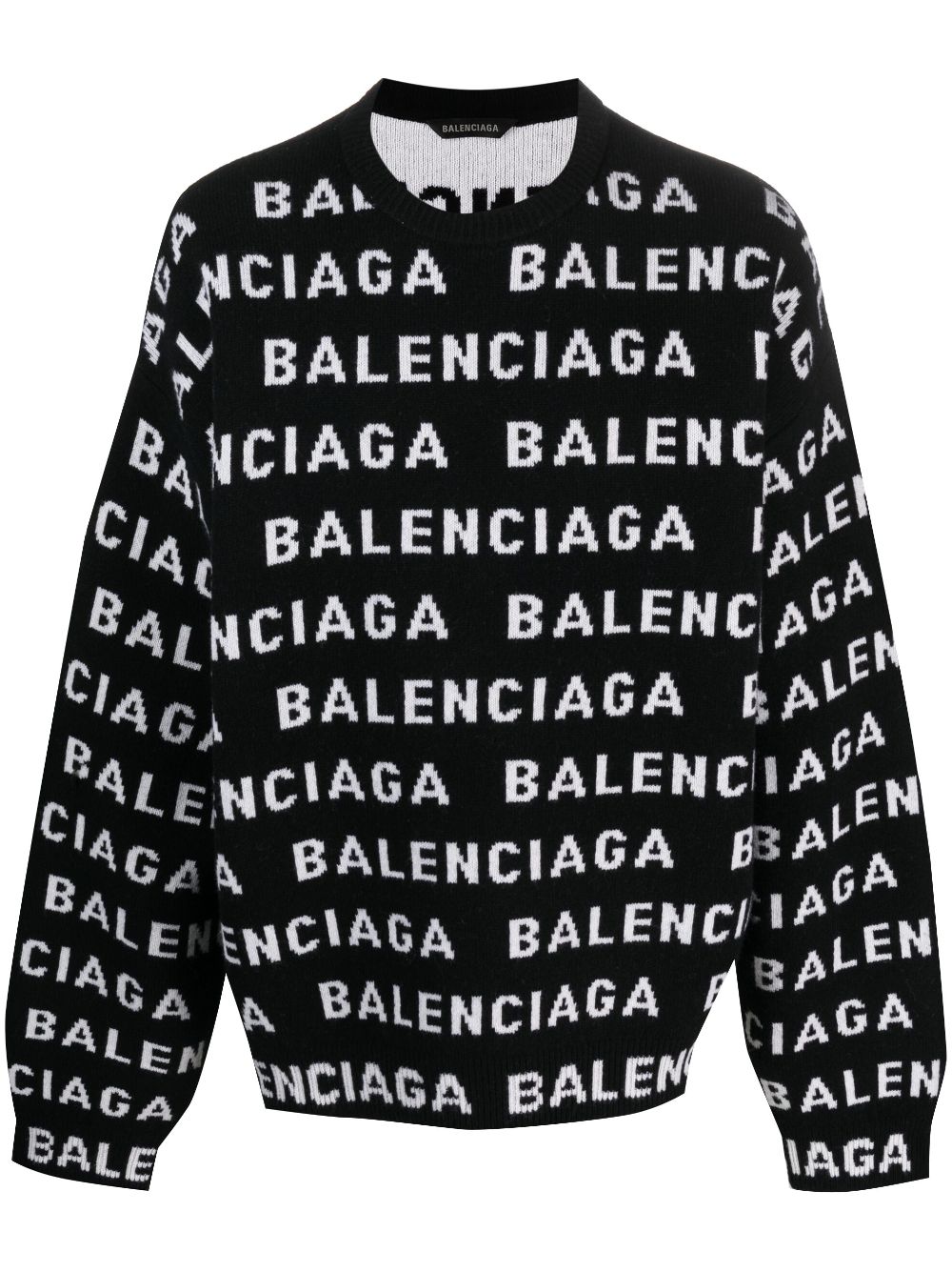 Balenciaga logo sweater – Wool 98%, Polyamide 2%