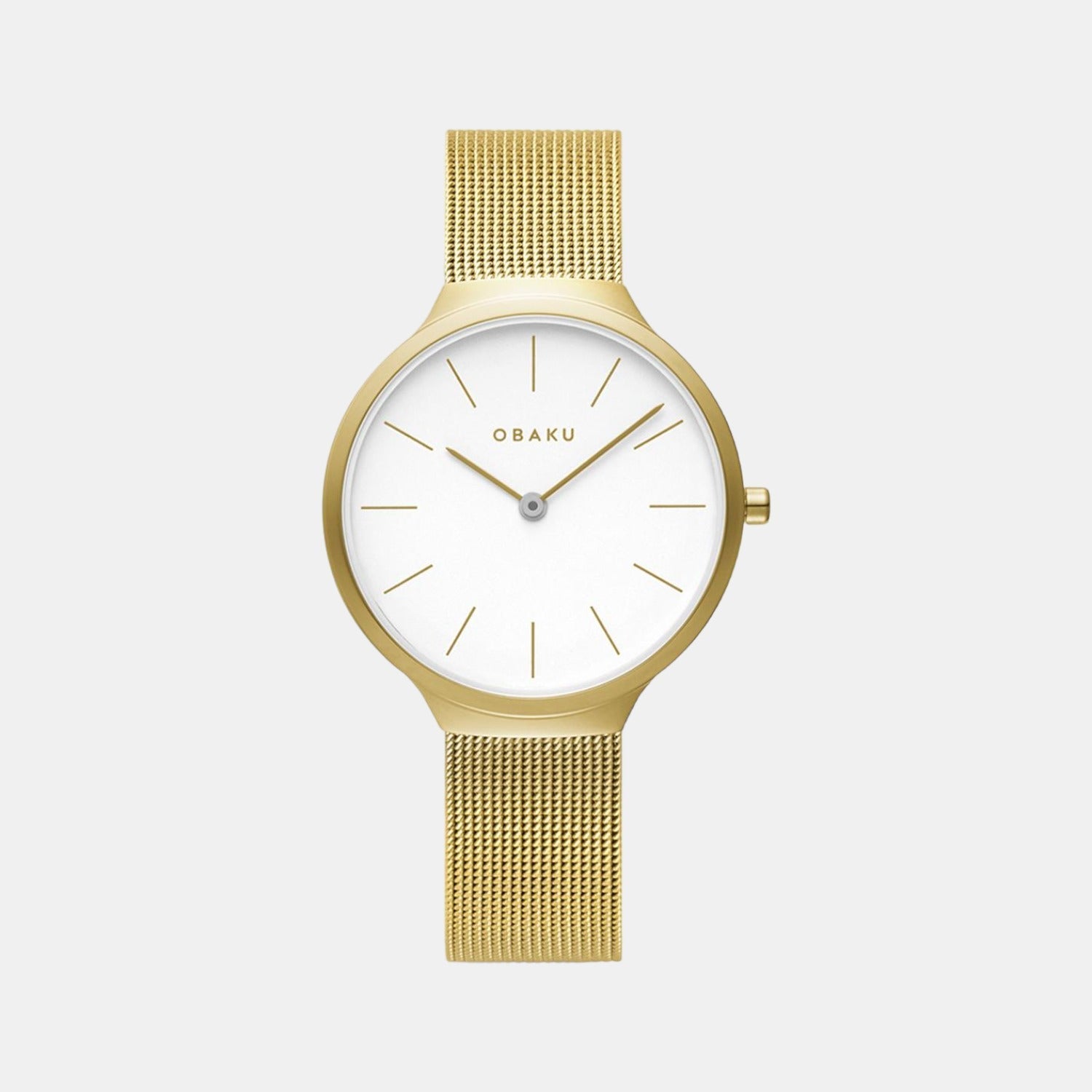 Obaku Ark Lille Women Quartz White Dial Analog Stainless Steel Watch V240LXGWMG