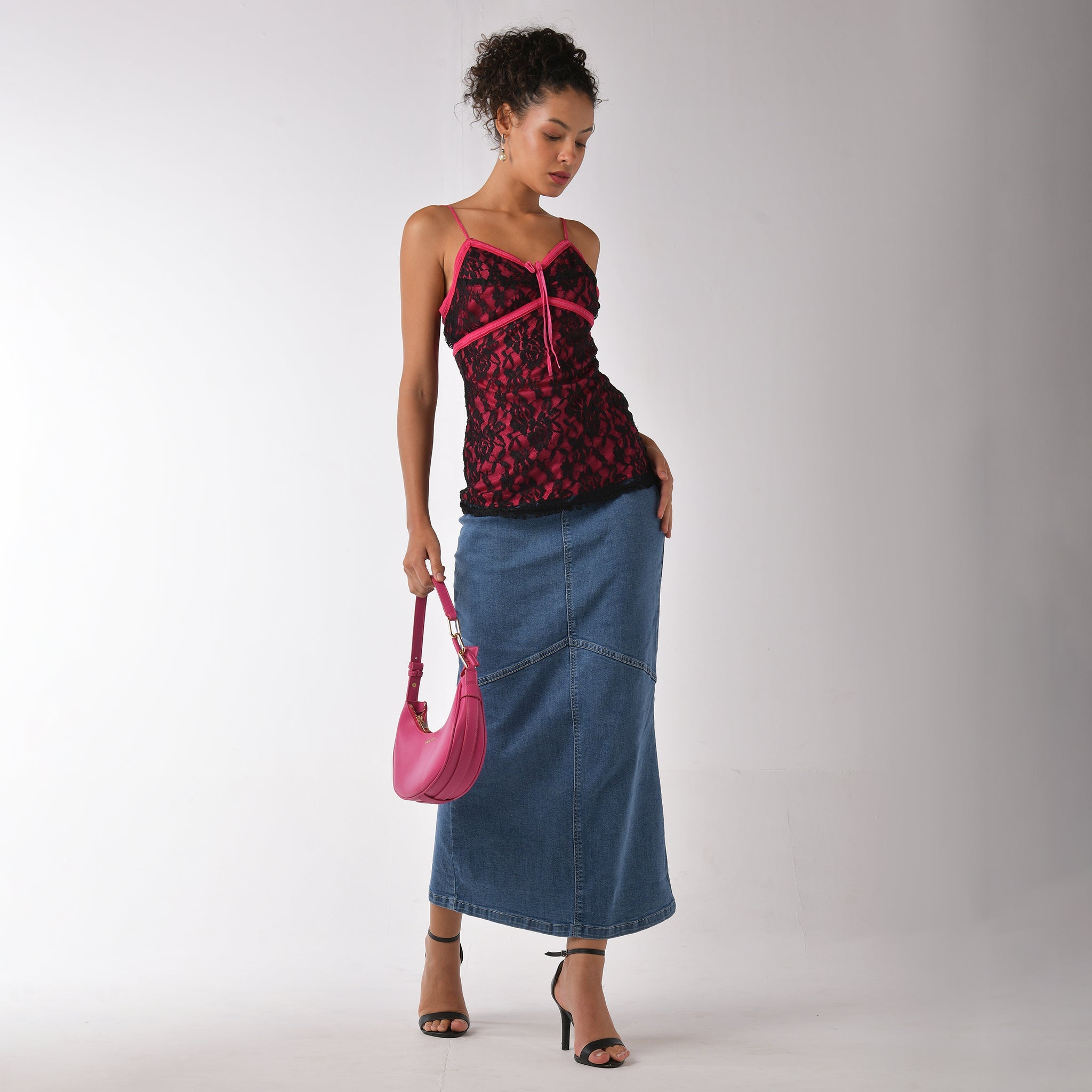 IZF Denim Maxi Skirt - Blue - view 4