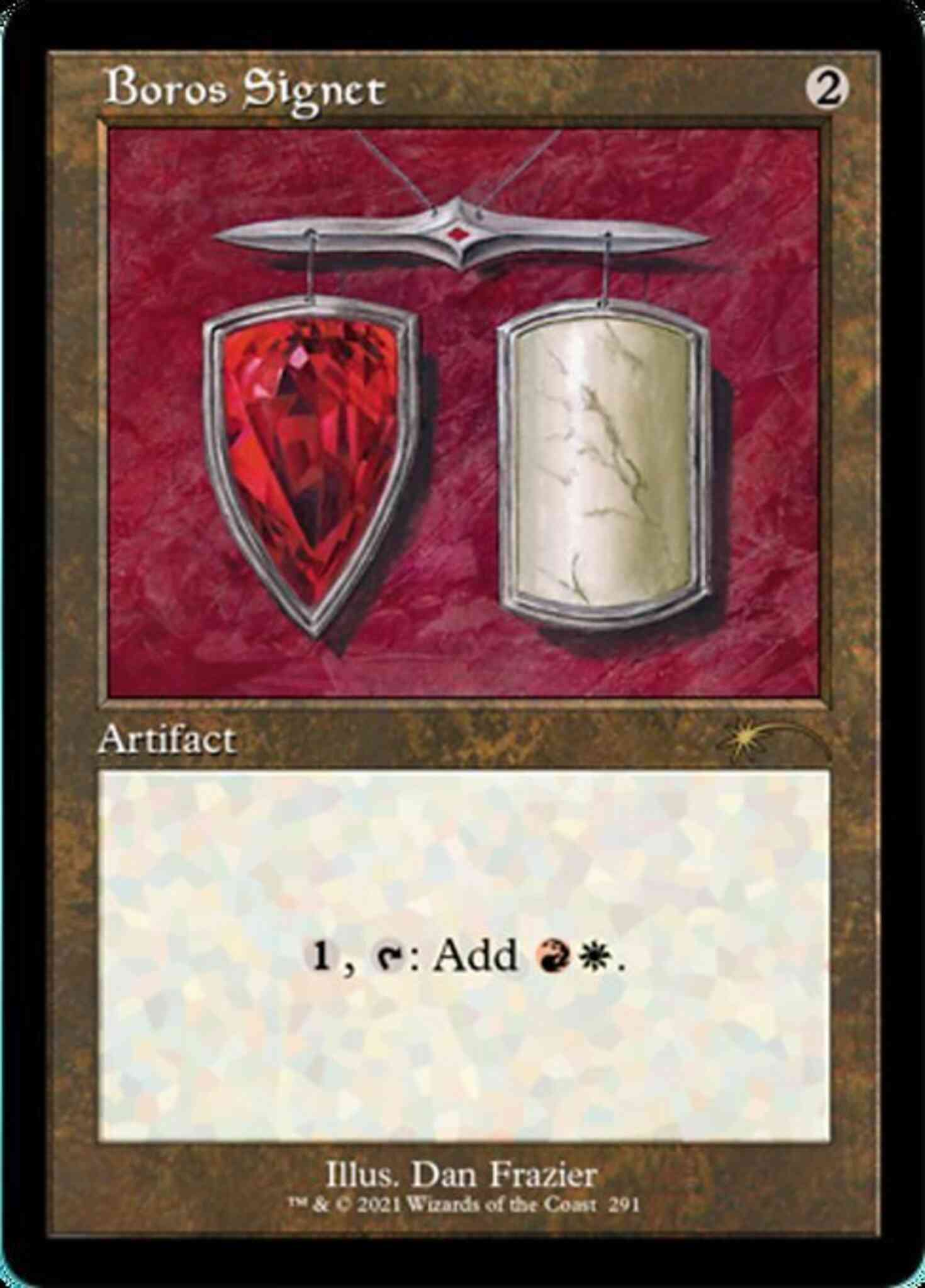 Boros signet 0291 – Magic Boros Signet [0291] [Retro Frame] [Dan Frazier] [Secret Lair Drop] [Non-Foil]