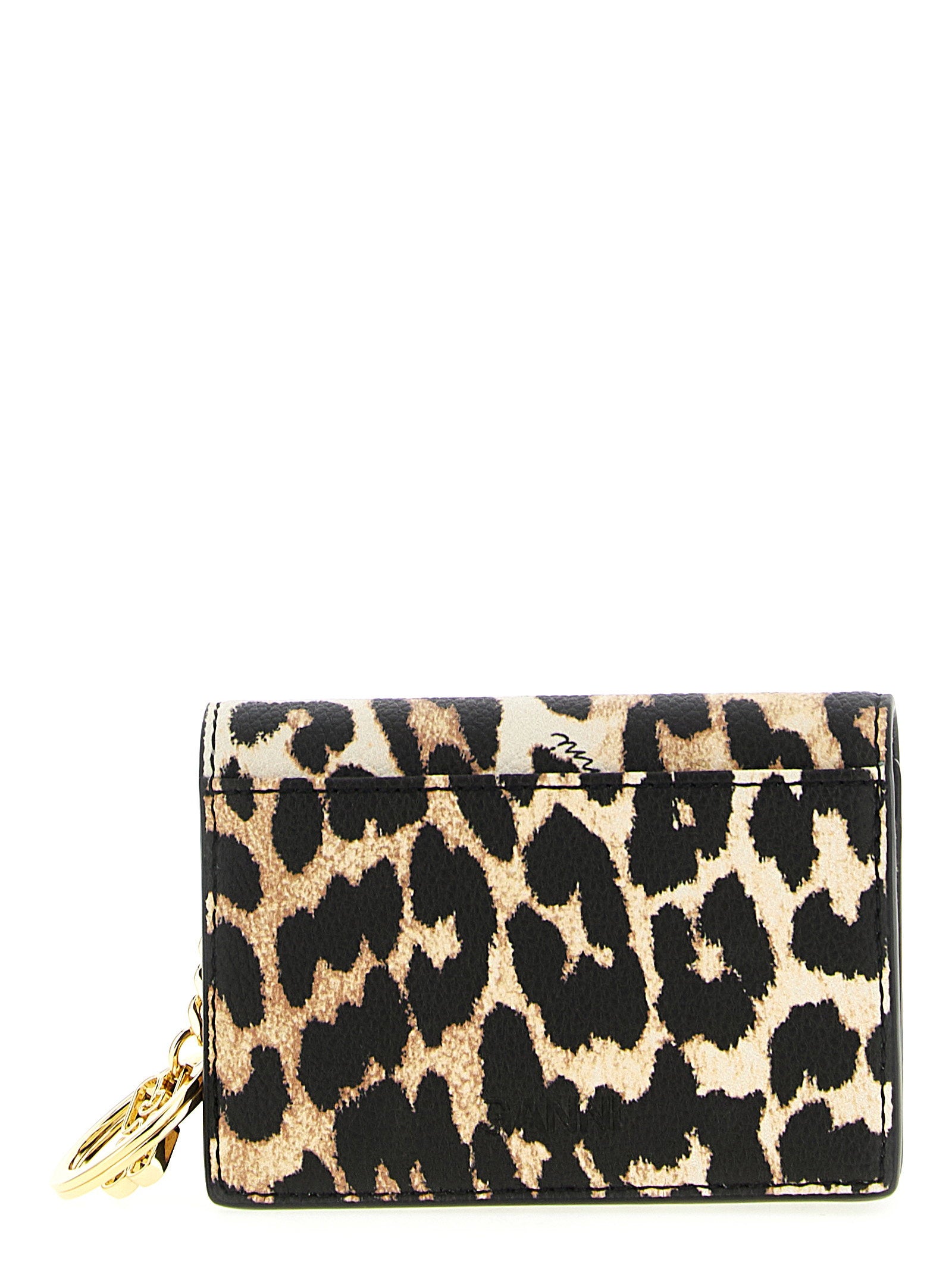 Ganni Leopard Print Card Holder - view 2