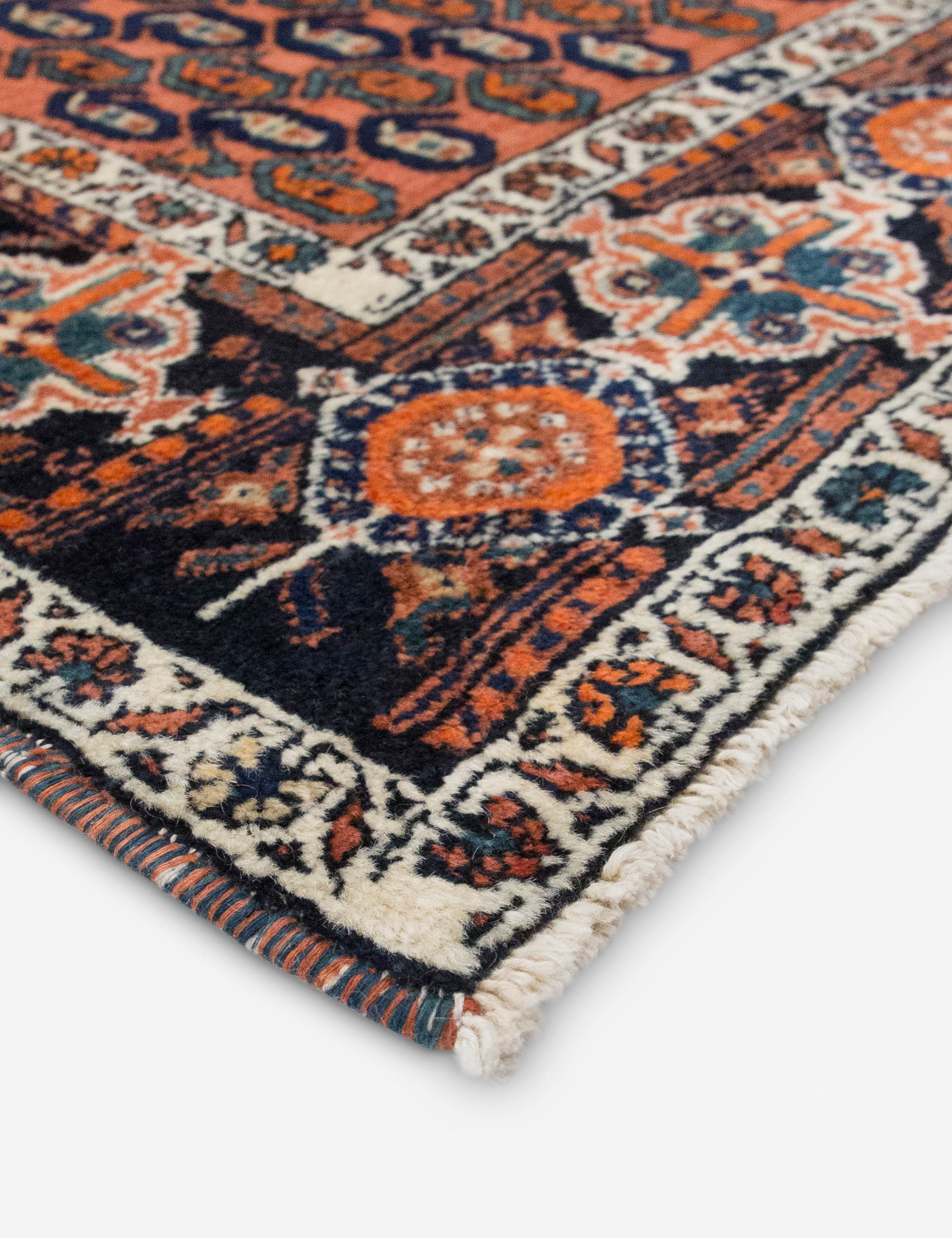 Lulu and Georgia Vintage Turkish Hand-Knotted Wool Rug No. 534, 4'7" x 6'5" - view 2