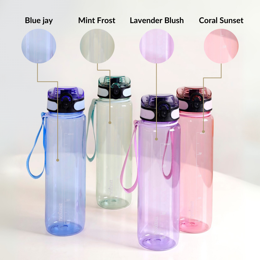 Nestasia Aqualite Travel Water Bottles Set Of 2 Lavender Blush 1150ml - view 10