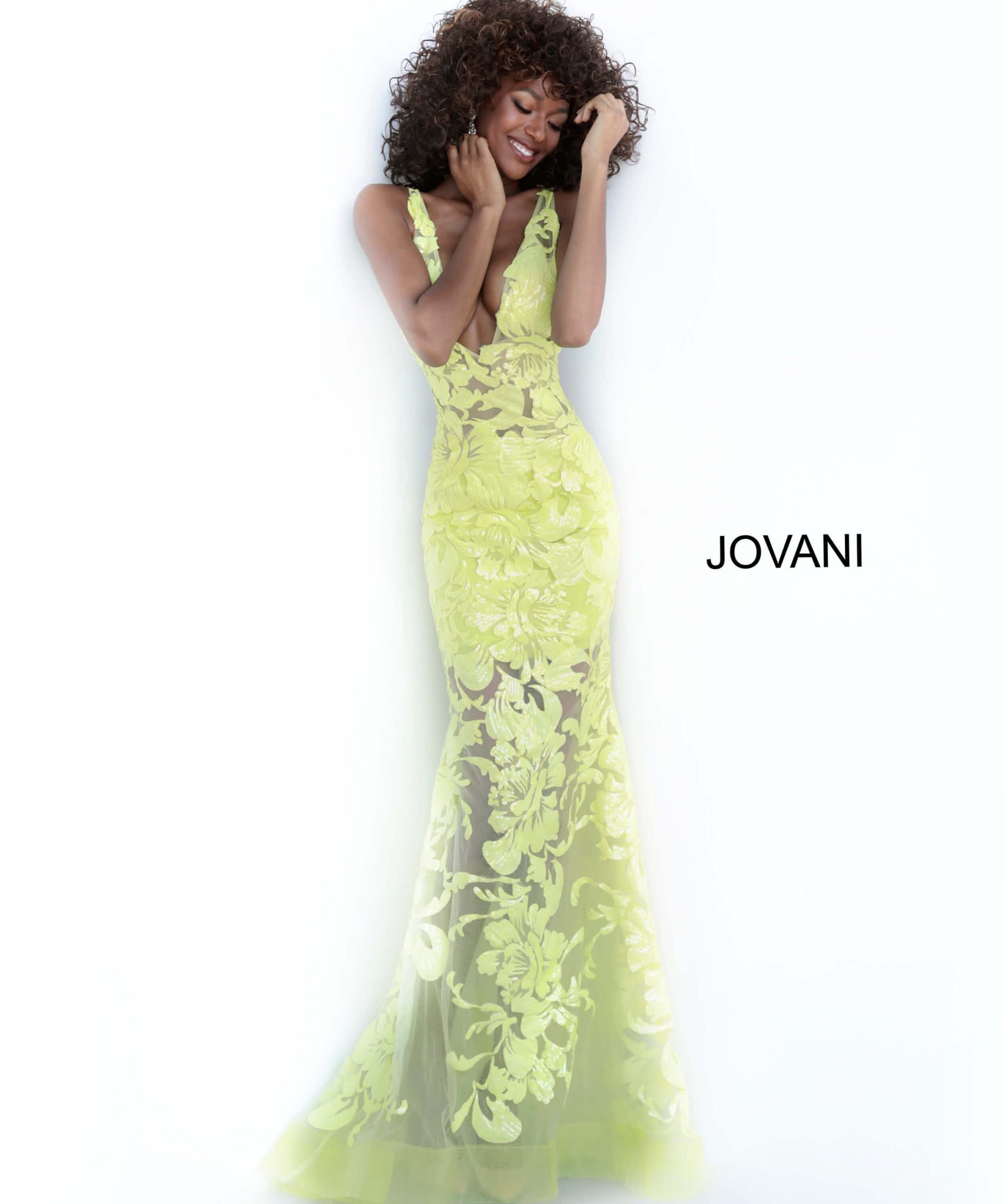 Embroidered Fitted Sleeveless Gown by Jovani 60283 - view 9
