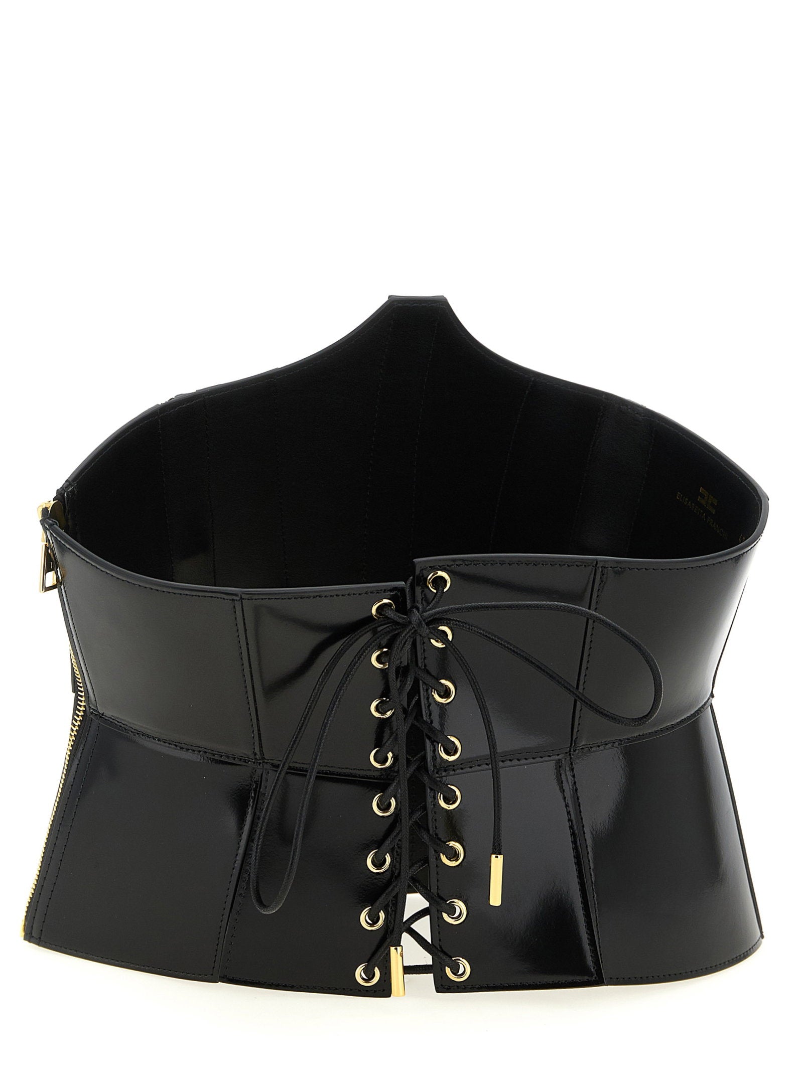 Elisabetta Franchi Bustier Belt – 100% leather - view 2