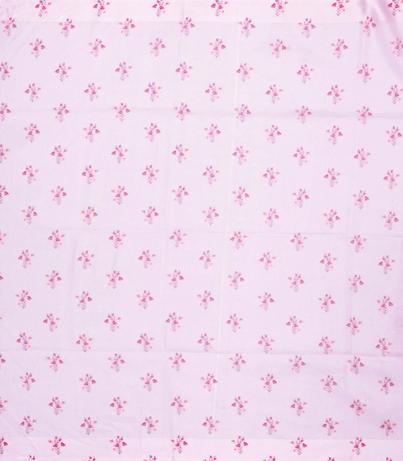 RmKV Bubblegum Pink Handloom Linen Saree With Printed Flower Motifs - view 4