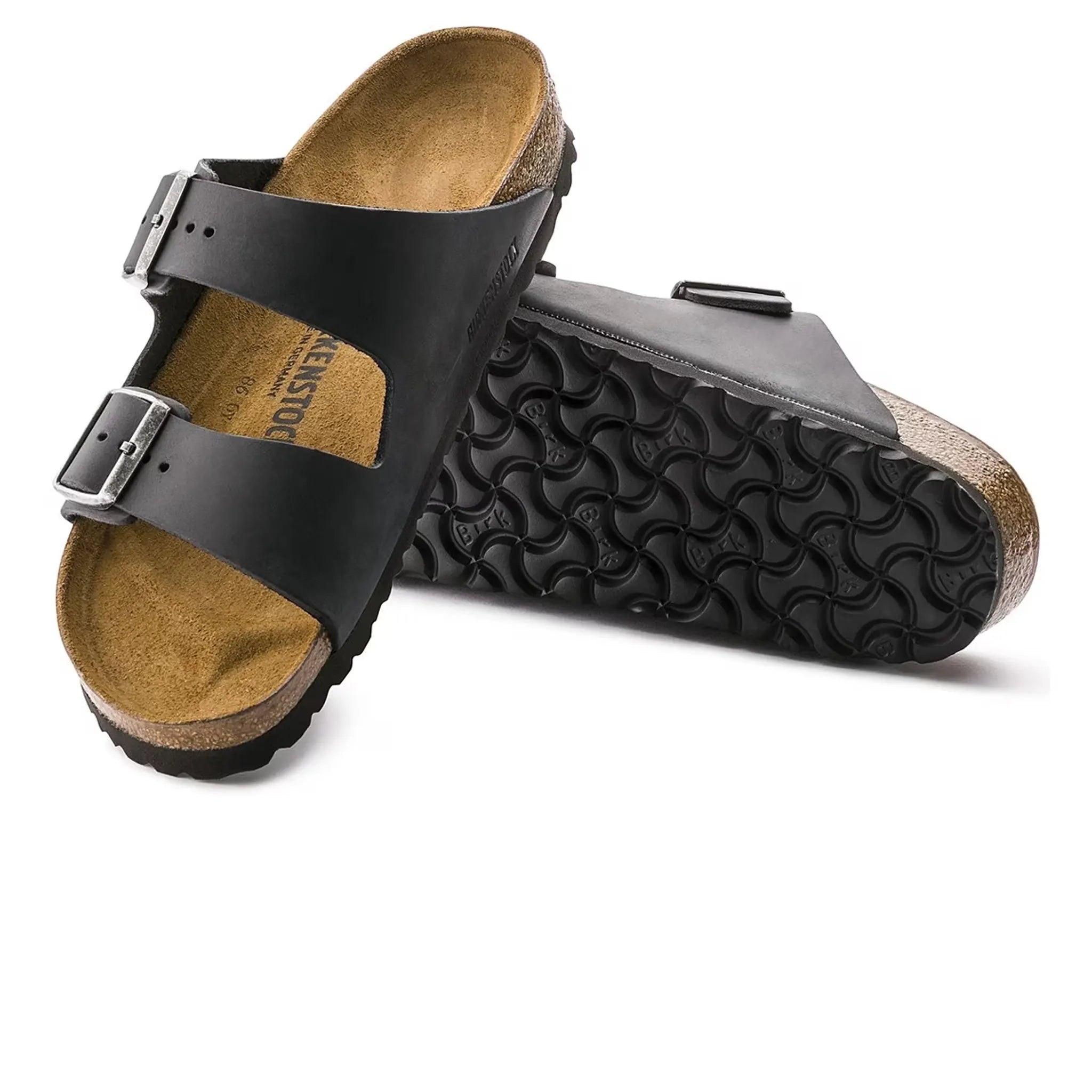 Birkenstock Arizona Oiled Sandals Black - view 4