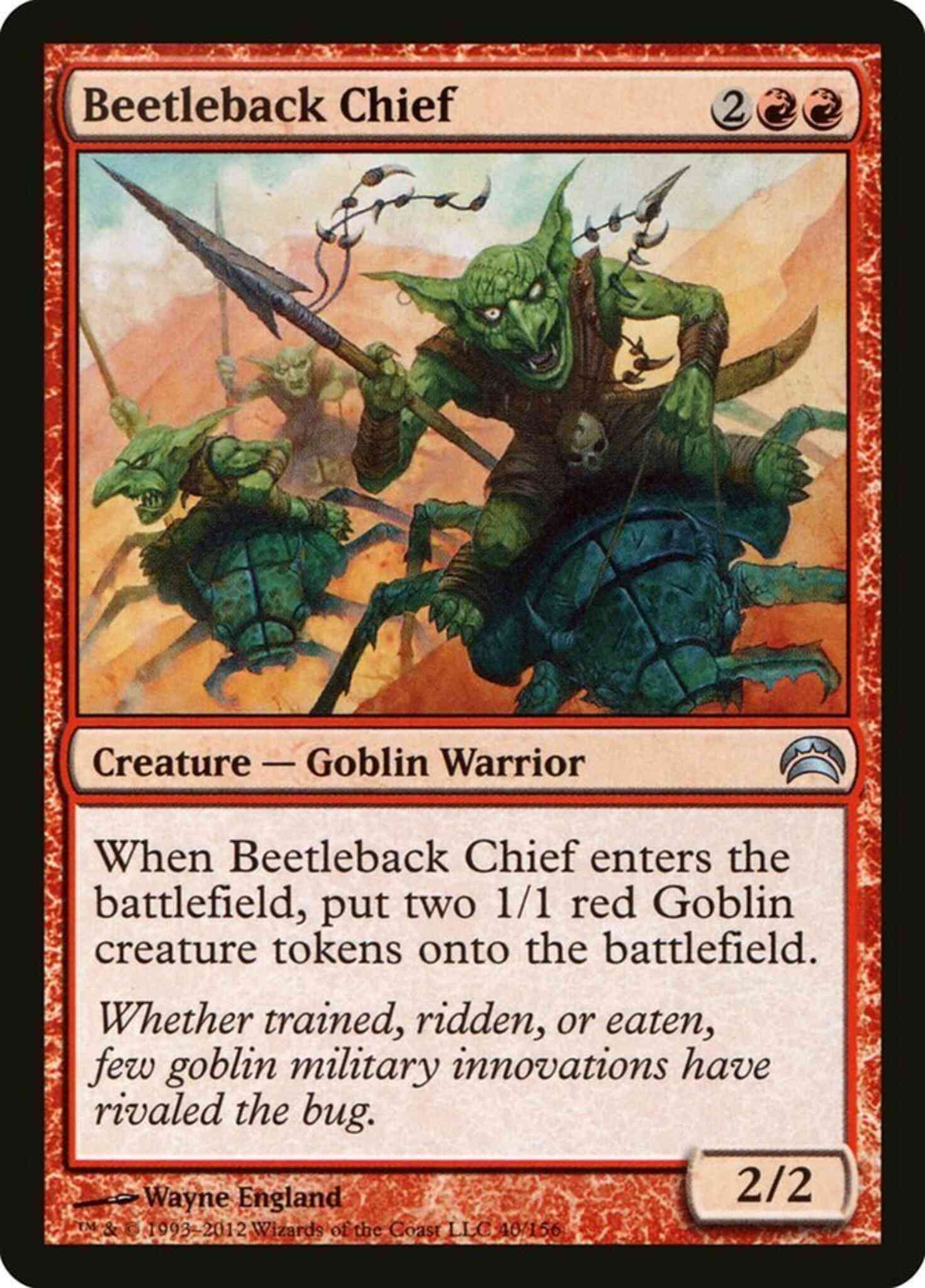 Beetleback chief 40 – Magic Beetleback Chief [40] [Planechase 2012] [Non-Foil]