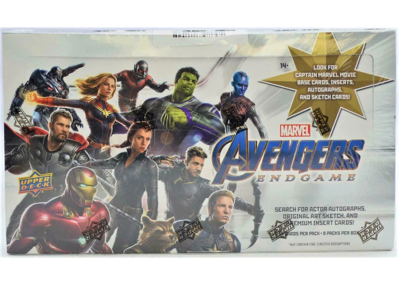 2020 Upper Deck Marvel Avengers Endgame Hobby Box