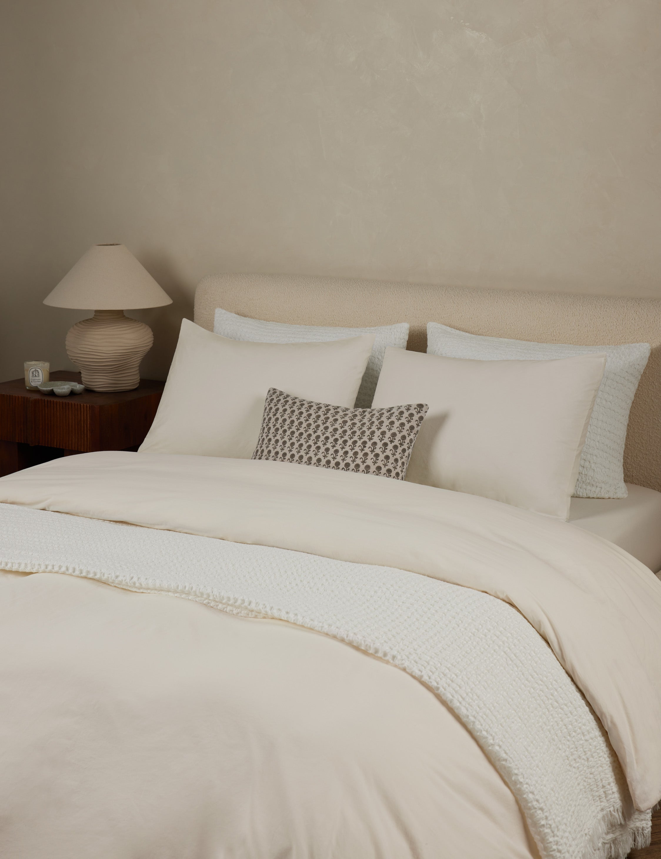 Lulu and Georgia Juna Washed Percale Duvet Cover - view 8