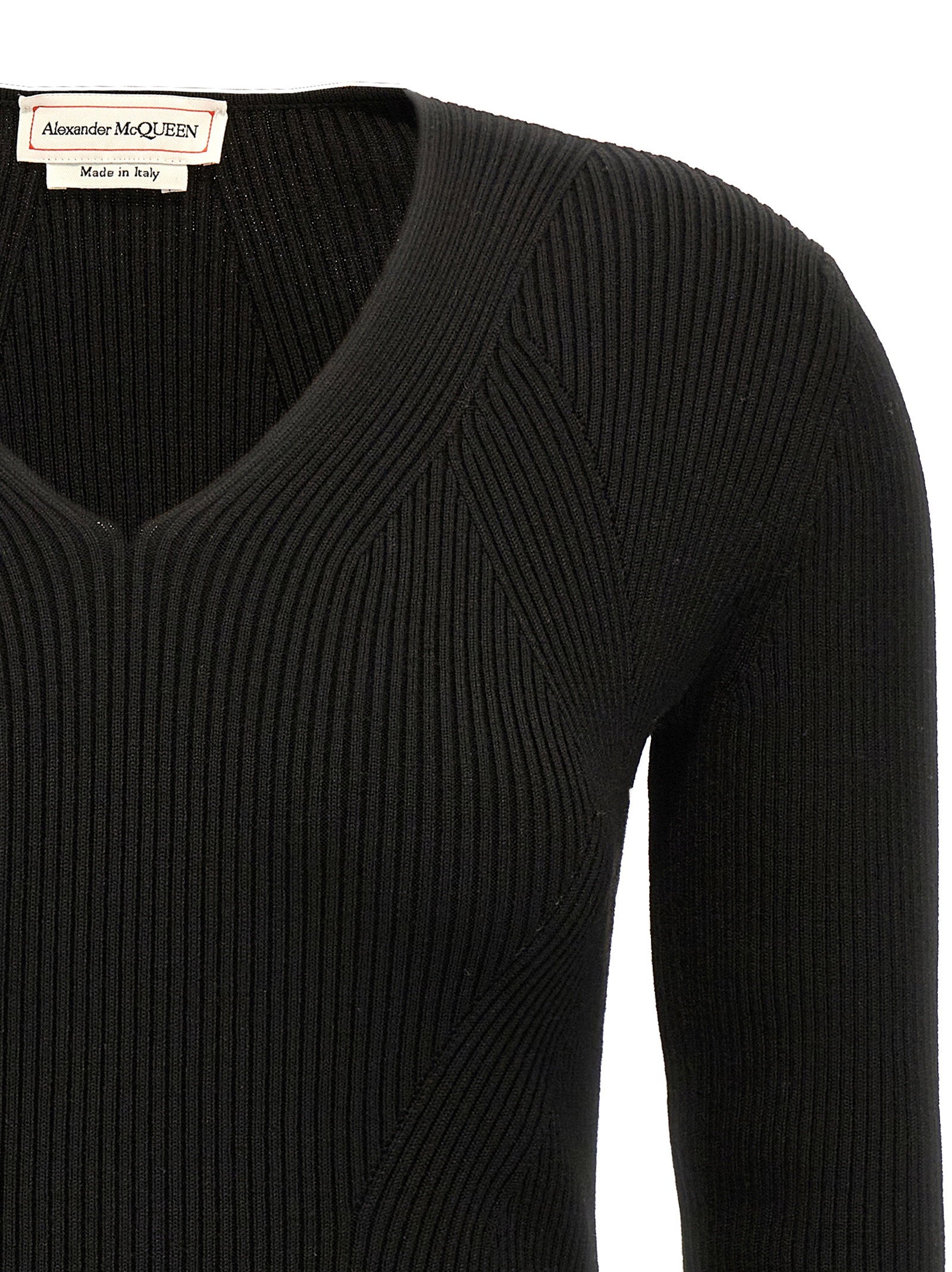 Alexander McQueen Cut-out Sweater – 95% wool 5% polyester - view 3