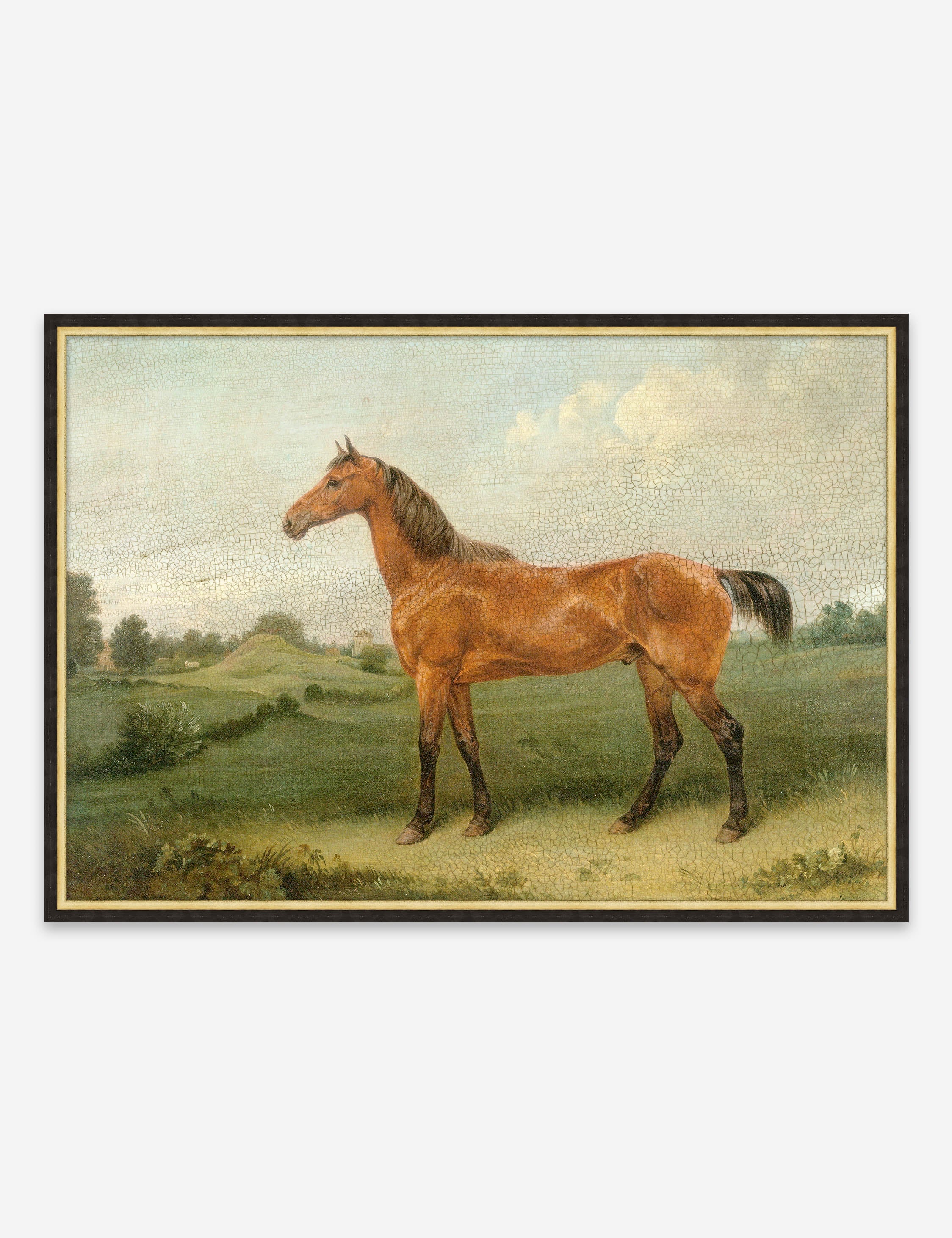Lulu and Georgia Antiqued Horse II Wall Art