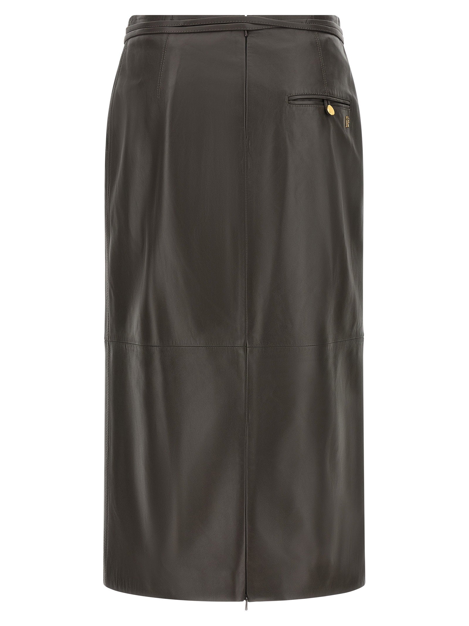 Alberta Ferretti Leather Skirt – 100% lamb leather - view 2