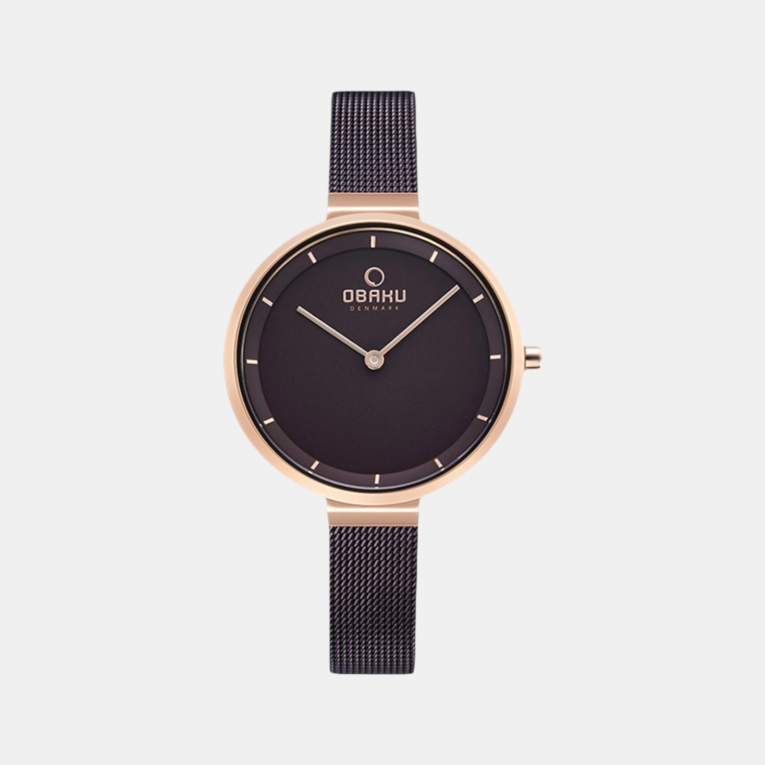 Obaku Blomme Women Quartz Grey Dial Analog Stainless Steel Watch V225LXVNMN
