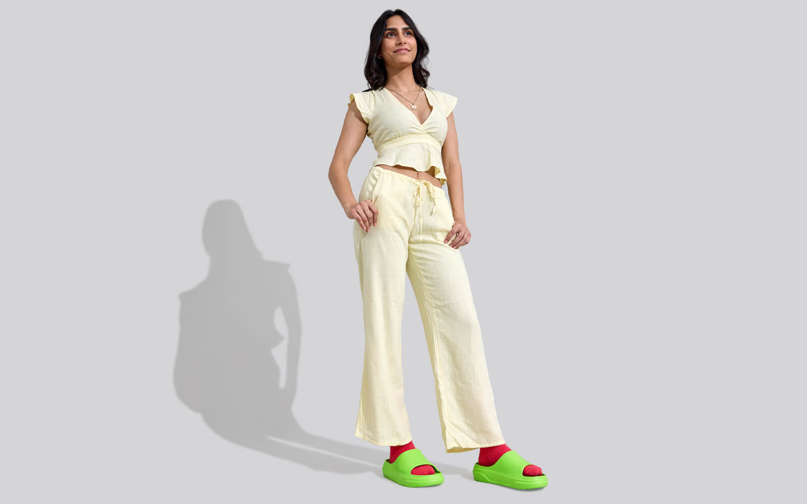 Neeman's Cushers Slides For Women : Neon Green - view 8