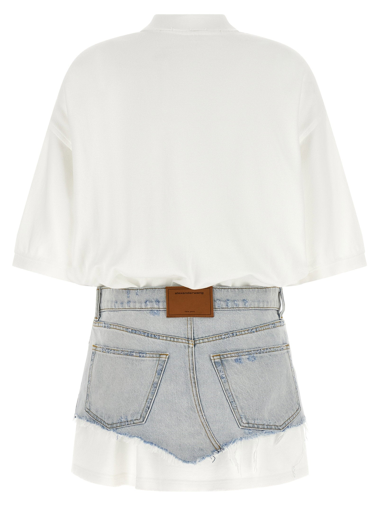 Alexander Wang Denim Skirt Polo Dress – 100% cotton - view 2