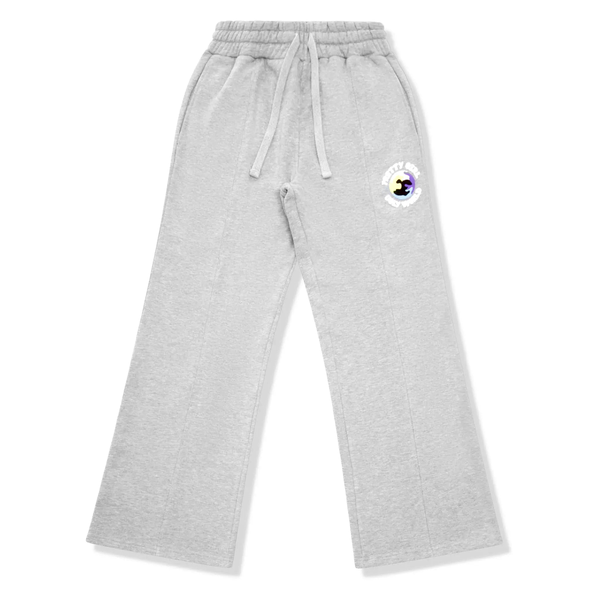Pretty Boy Ugly World Pretty Girl Ugly World Pleated Grey Sweatpants (W)