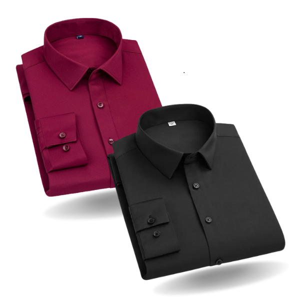 BlackTree Combo of 2 Cotton Shirt for Man (Royal Blue and White)