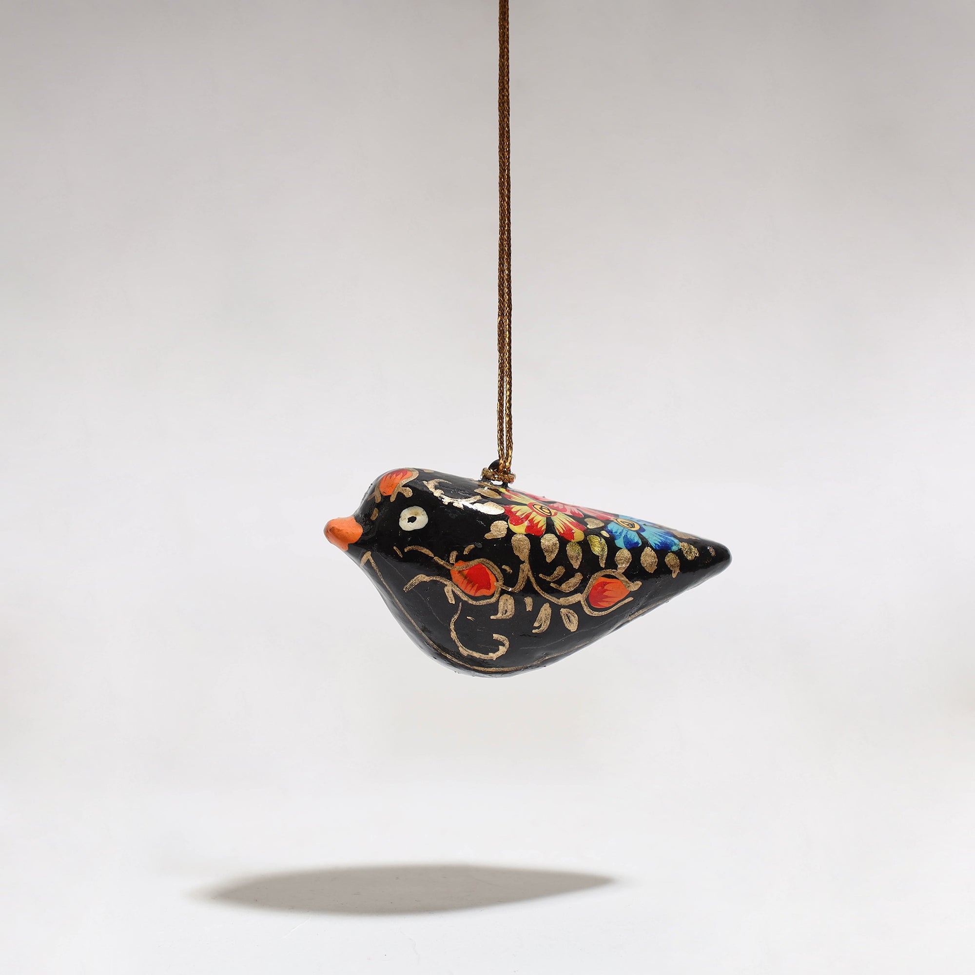 ZAHID HUSSAIN BHAT Bird - Kashmir Handpainted Christmas Decor Ornament 65 - view 2
