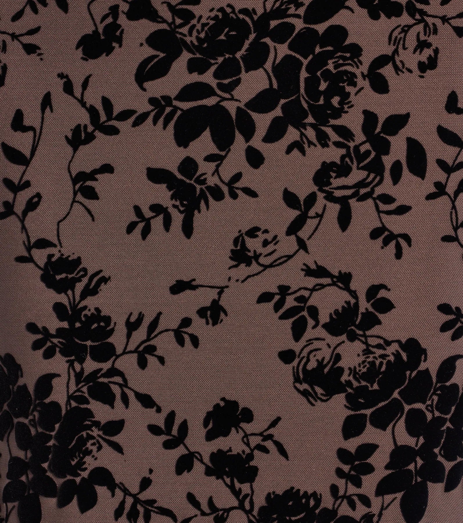 Windsor Luxe Touch Flocked Velvet Midi Skirt – BROWN - view 3