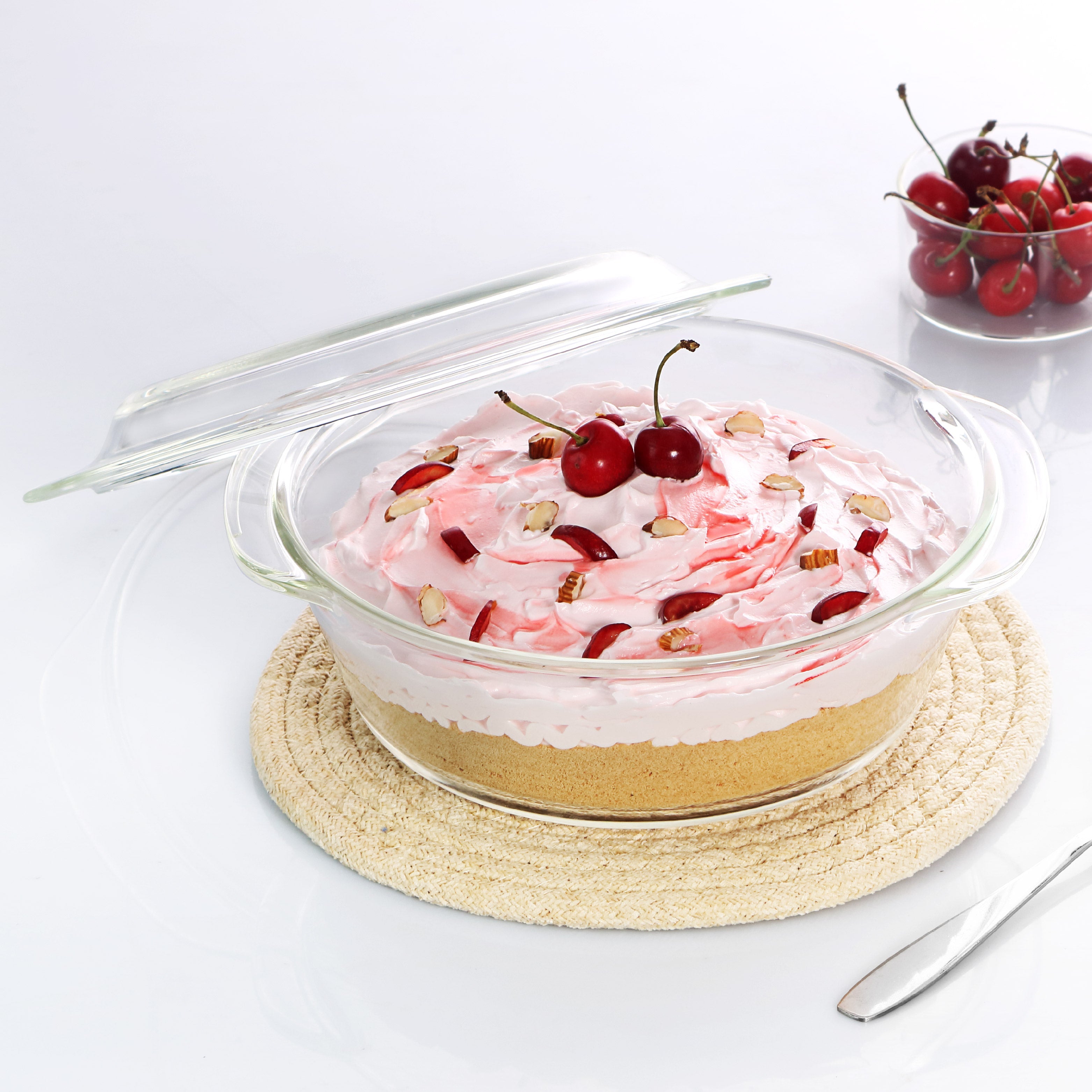 Cello Angelica Round Casserole With Lid, 1500ml