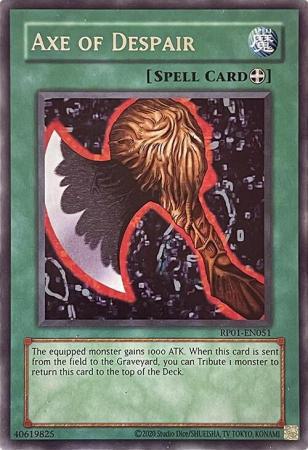 Yu-Gi-Oh! Axe of Despair - 2020 Date Reprint - RP01-EN051 - Rare - Unlimited