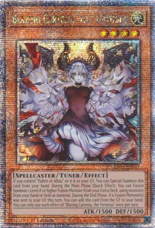 Cartesia the virtuous – Yu-Gi-Oh! Blazing Cartesia, the Virtuous - New Art - RA04-EN041 - Quarter Century Secret Rare - 1st Edition