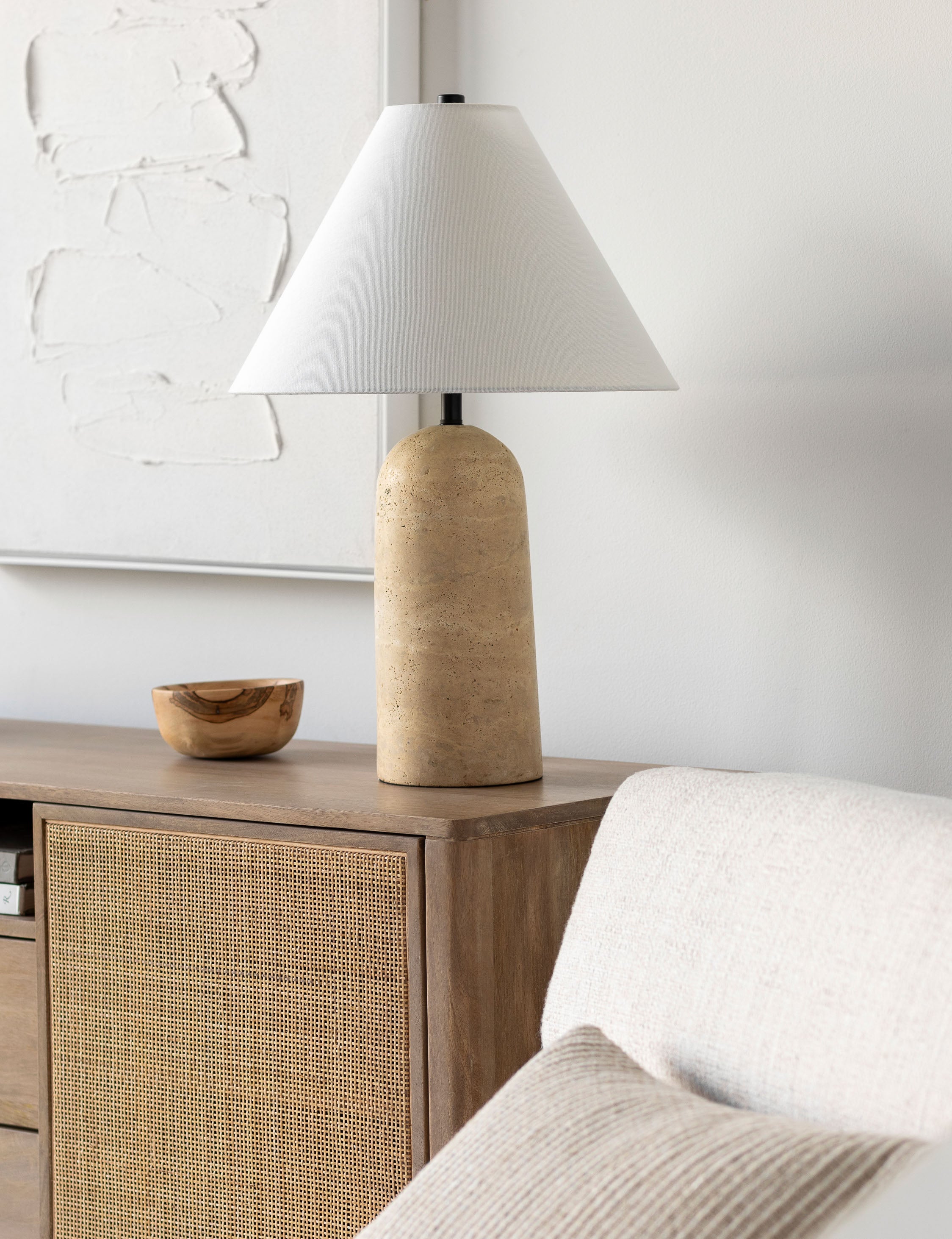 Lulu and Georgia Markov Table Lamp – Travertine - view 2