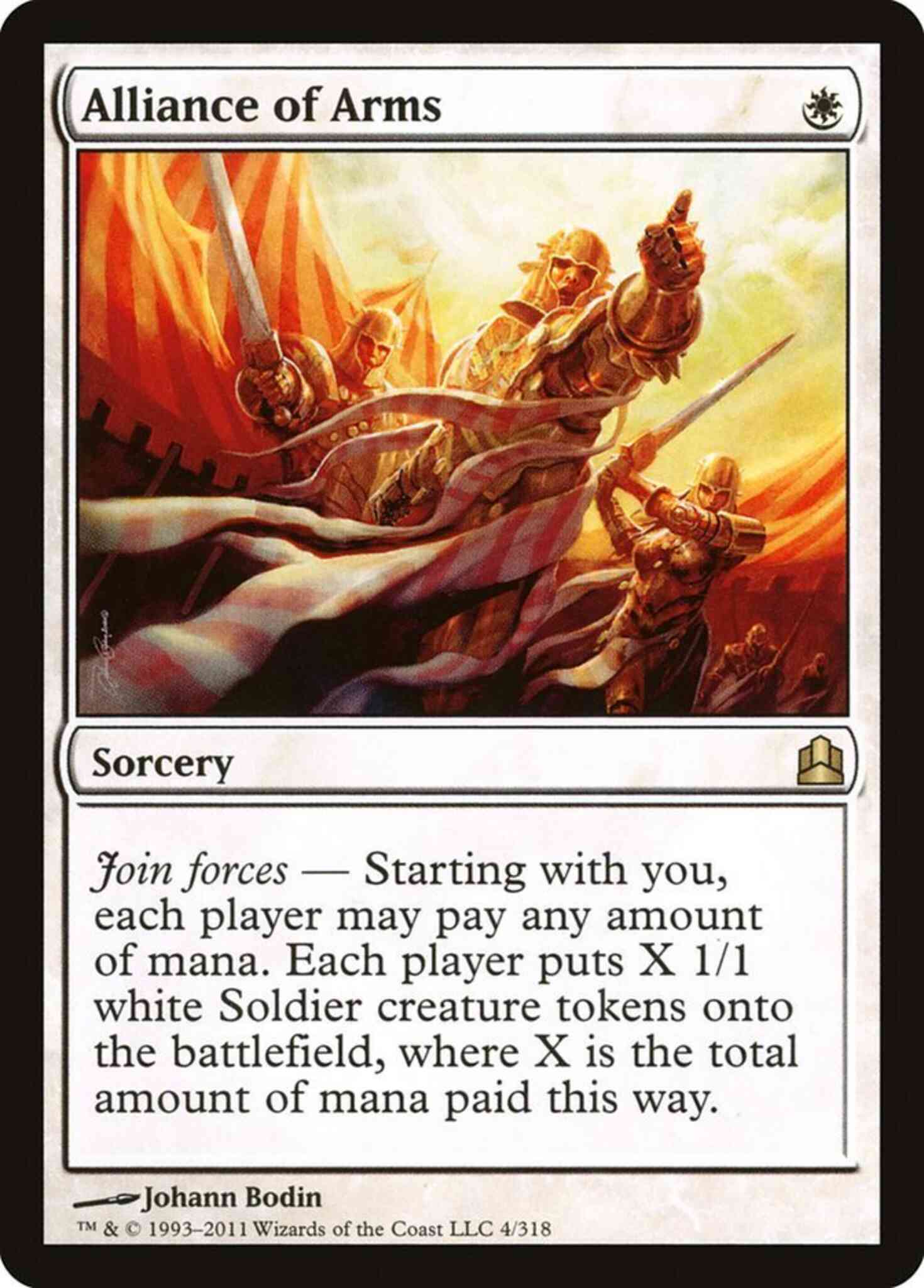 Magic Alliance of Arms [4] [Commander 2011] [Non-Foil]