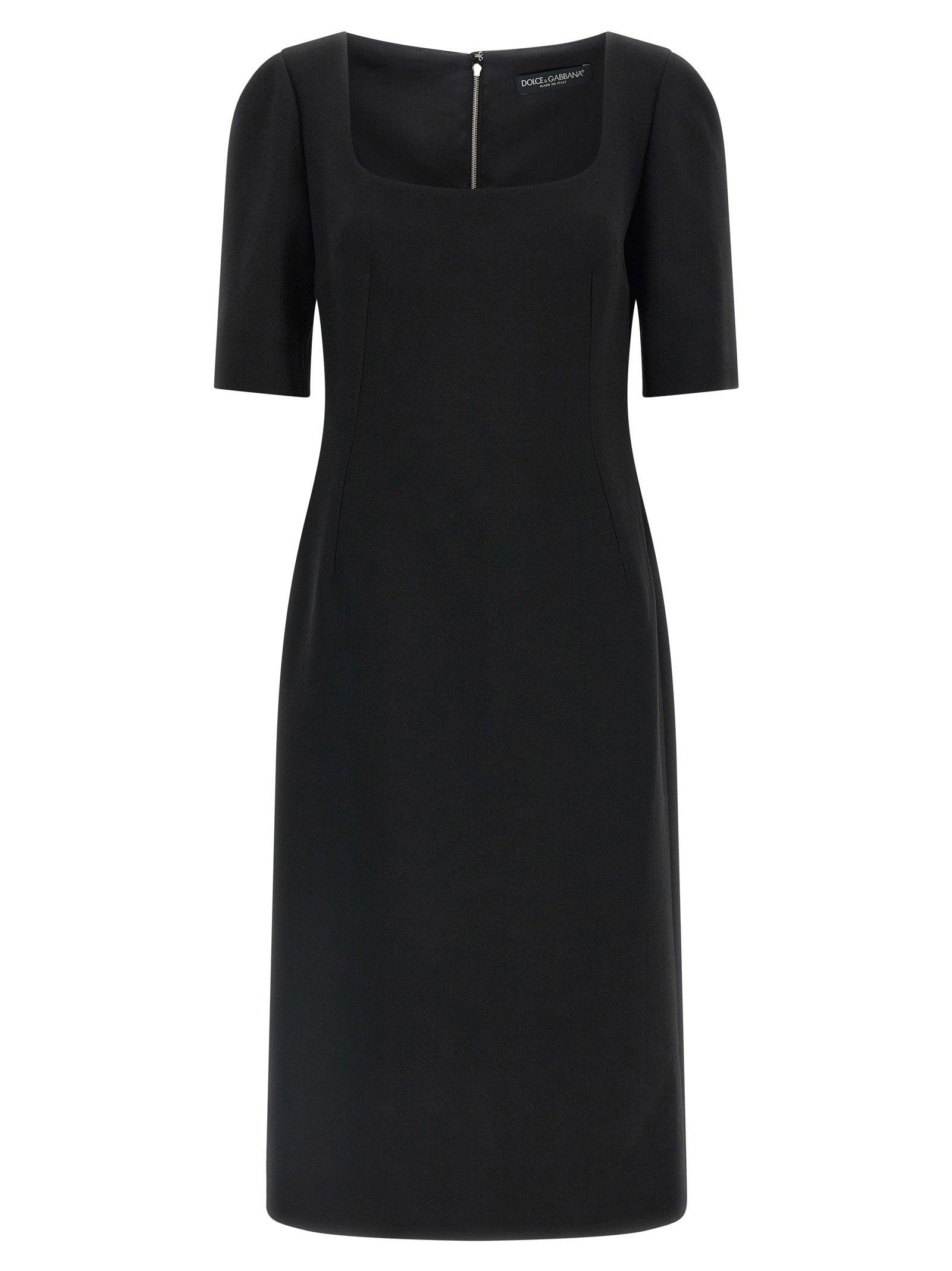 Dolce & Gabbana Double Crêpe Dress – 100% virgin wool