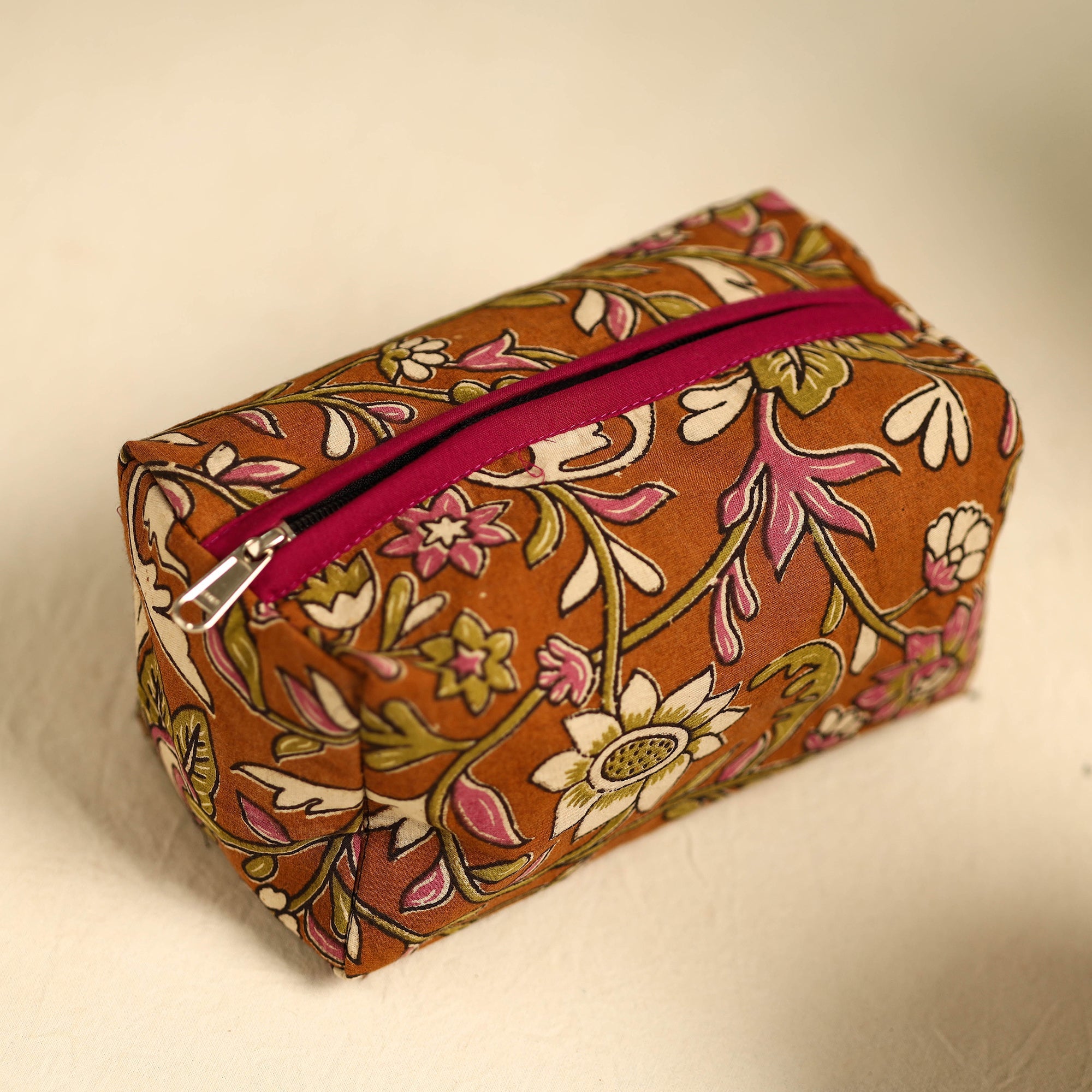 NOORI BAZAR Brown - Handmade Cotton Toiletry Bags (Set of 3) 12 - view 3