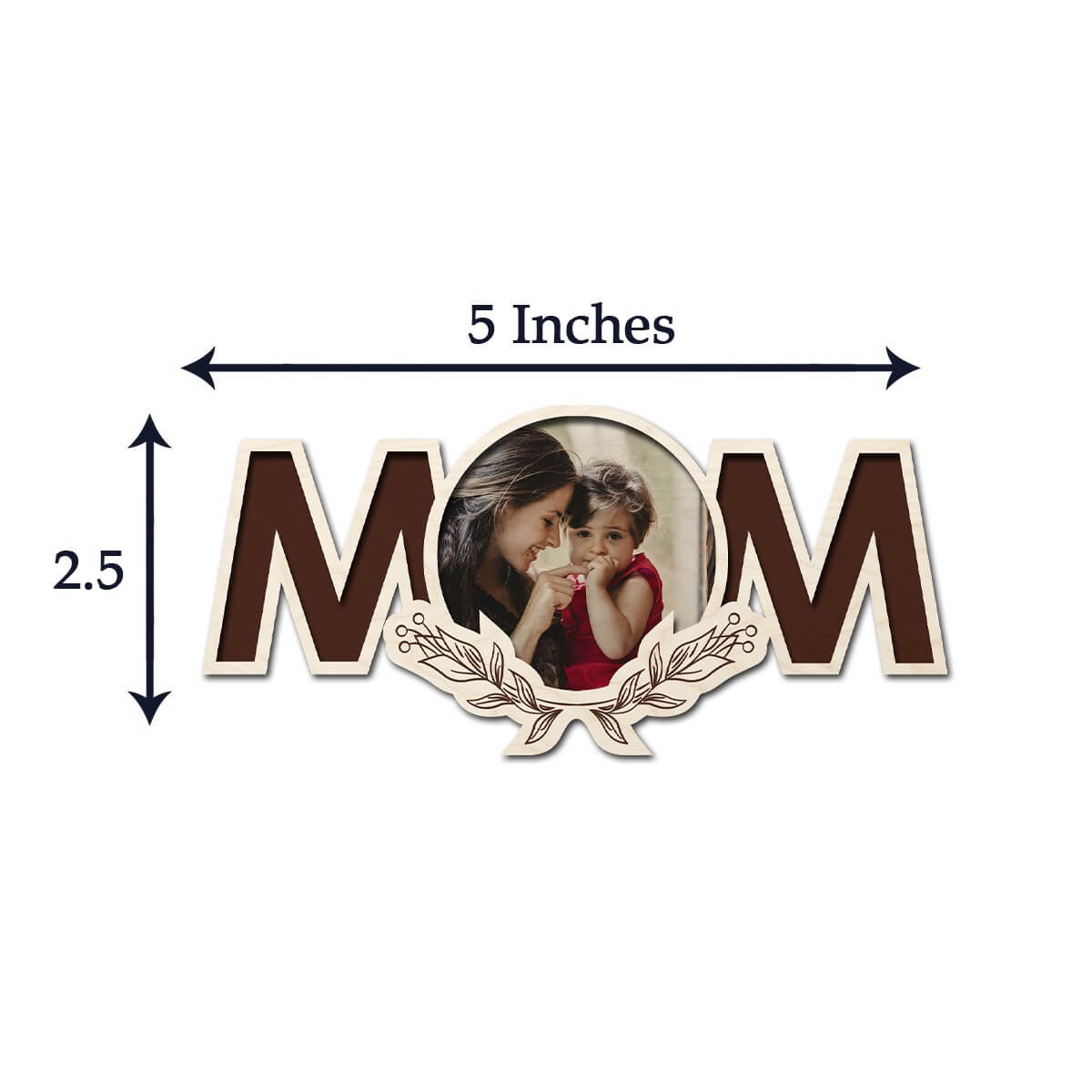 Chitra Chaya Personalized Mom Wooden Fridge Magnet - view 7