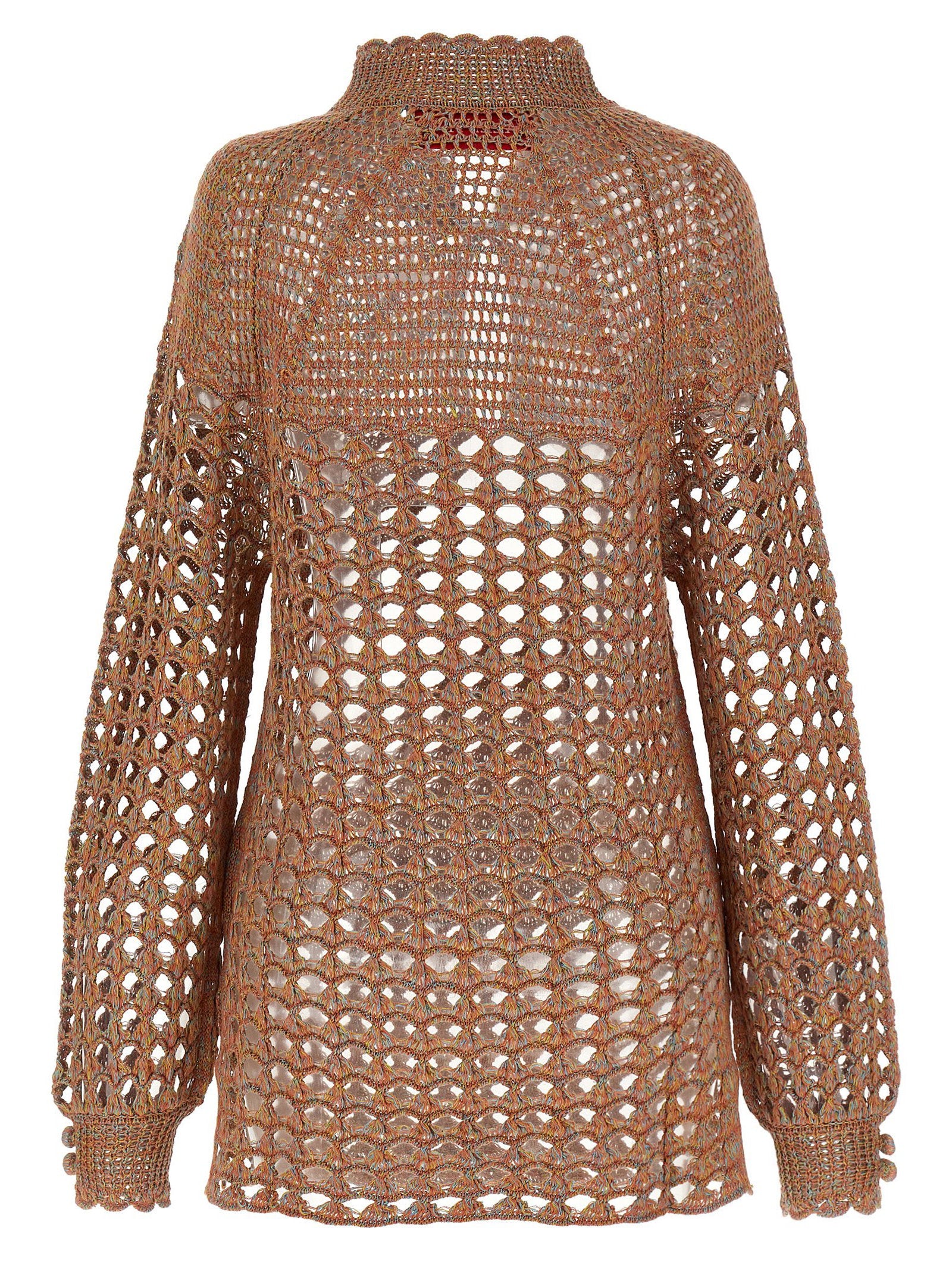 Valentino Garavani Openwork Sweater – 66% linen, 34% cotton - view 2