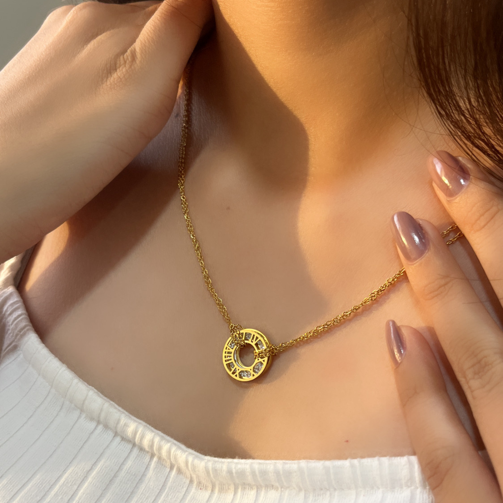 Branta Round Charm Necklace - view 2